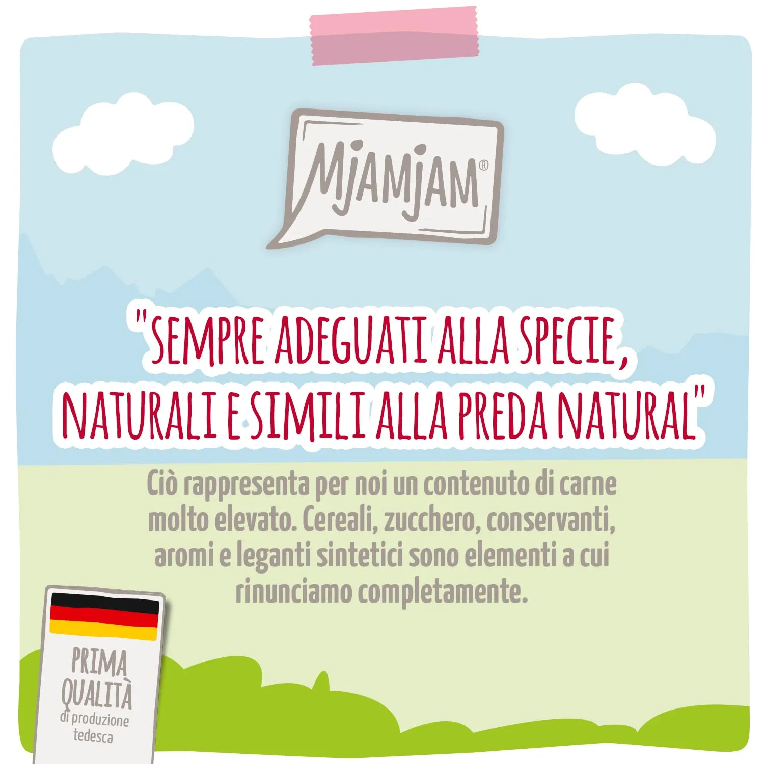 MjAMjAM Cibo Umido per Gatti Cervo, Tacchino e Mirtilli Rossi, Senza Cereali, 6 x 200 g - immagine 2