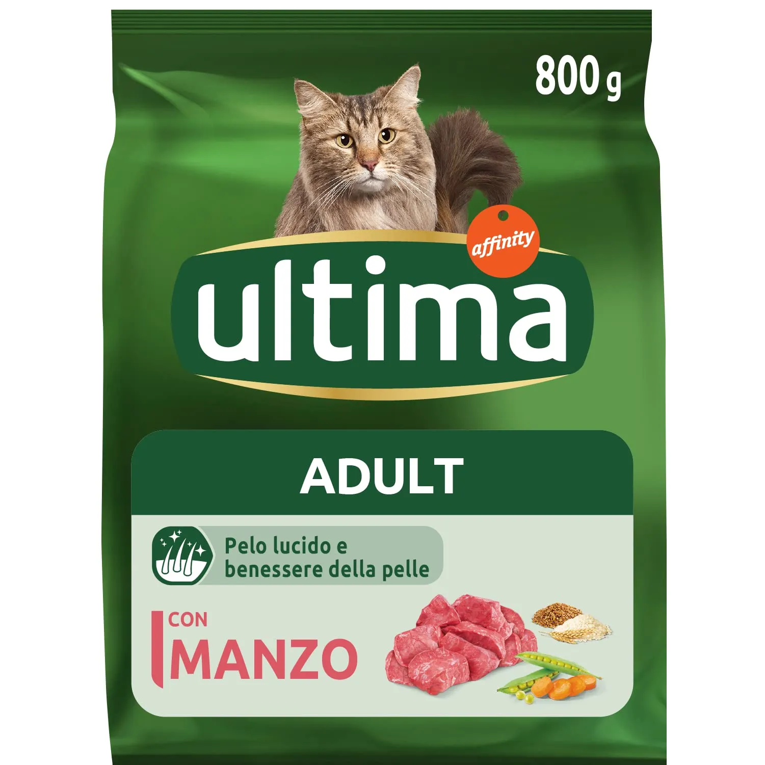 Ultima Adult Manzo Crocchette per gatti 8 x 800g (6,4kg) - immagine 2