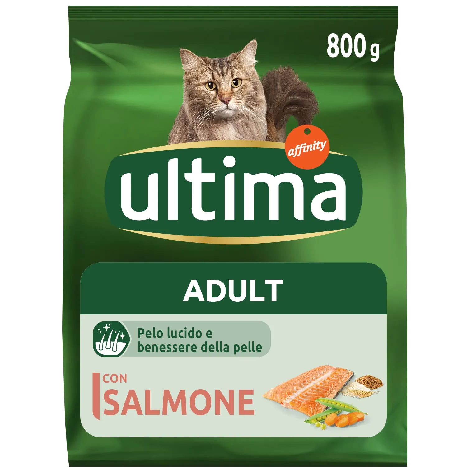 Ultima Adult Salmone Crocchette per gatti 8 x 800g (6,4kg) - immagine 2