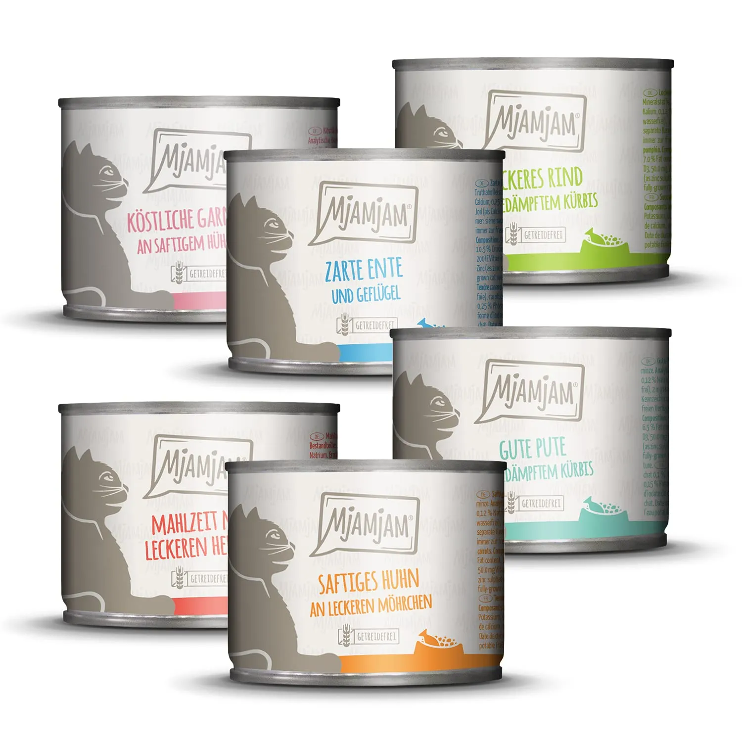 MjAMjAM Cibo Umido Premium per Gatti Senza Cereali, 6 x 200 g - immagine 1