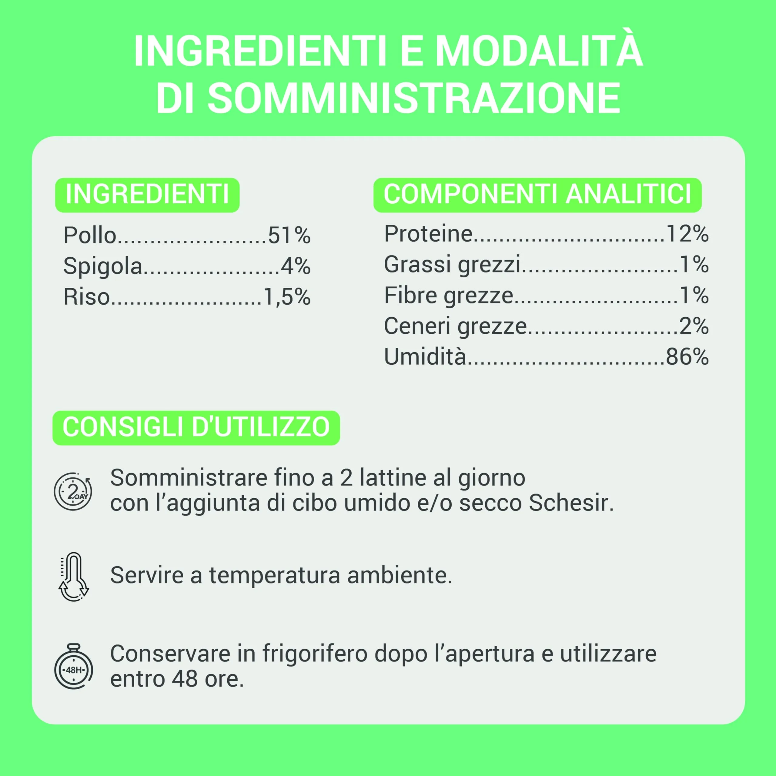 Schesir Pollo con Spigola in Gelatina, 12x70g - immagine 3