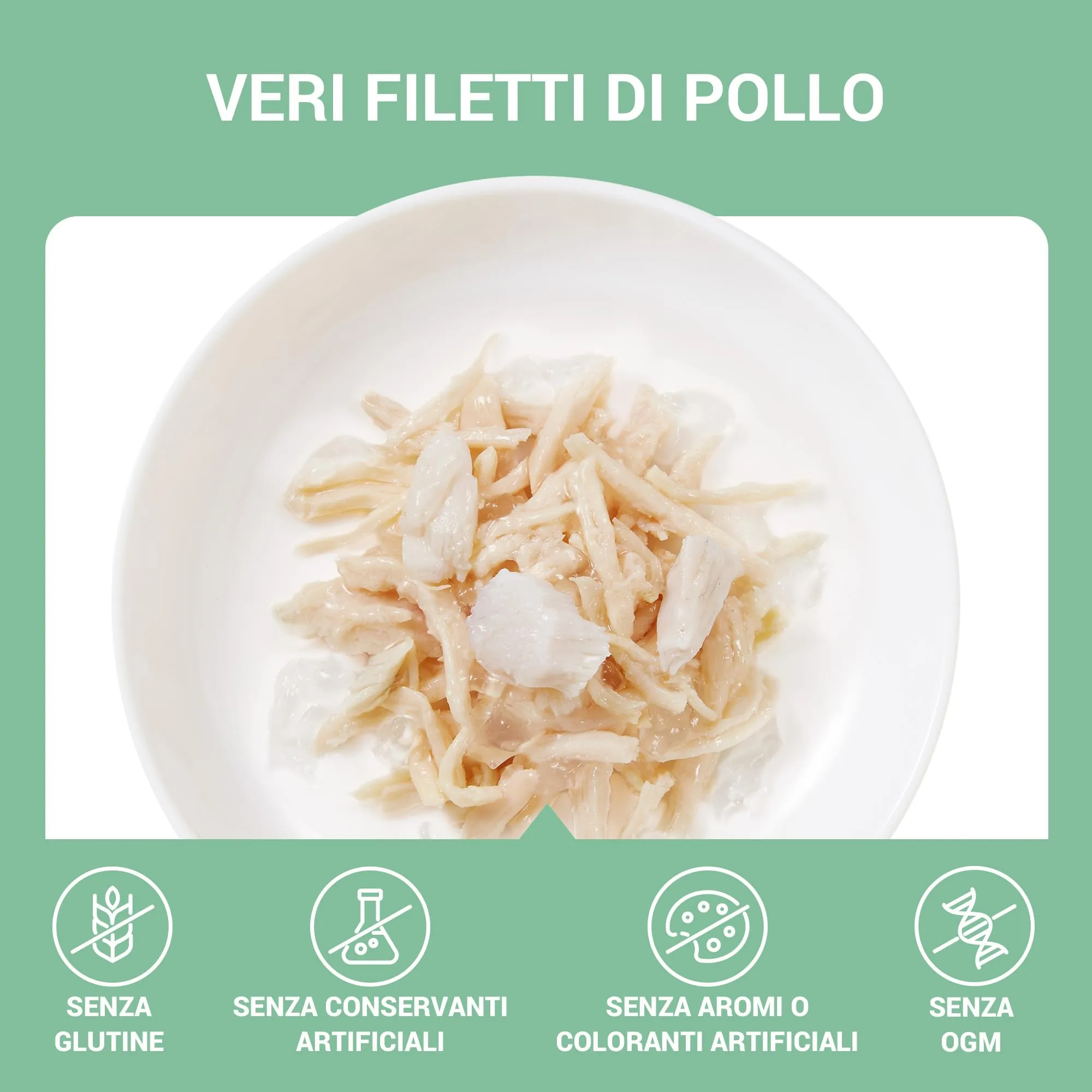 Schesir Pollo con Spigola in Gelatina, 12x70g - immagine 5