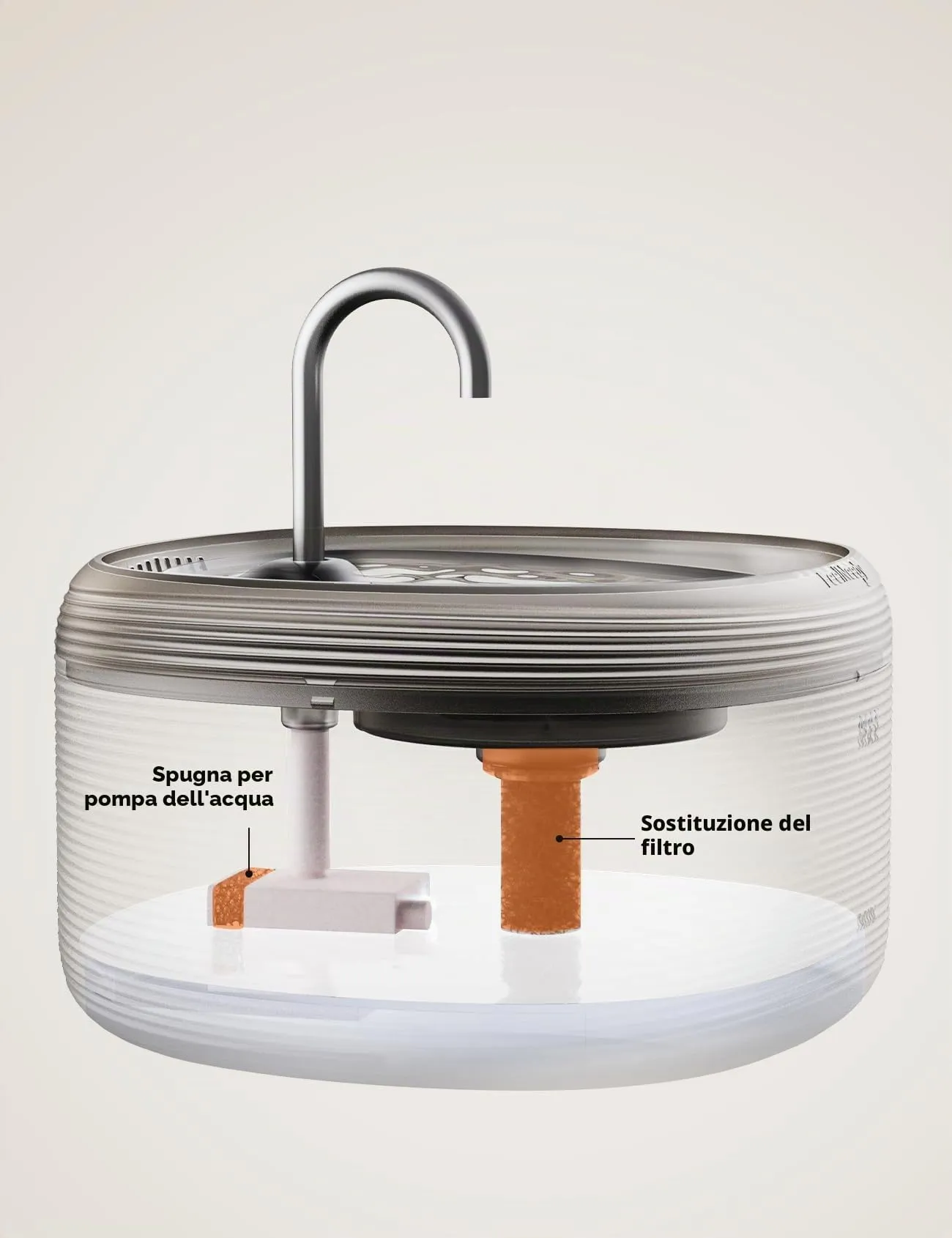 FeelNeedy Set 3 Spugne Silenziose e 3 Spugne per Pompa d'Acqua per Fontanella Gatti FN-W06 - immagine 3