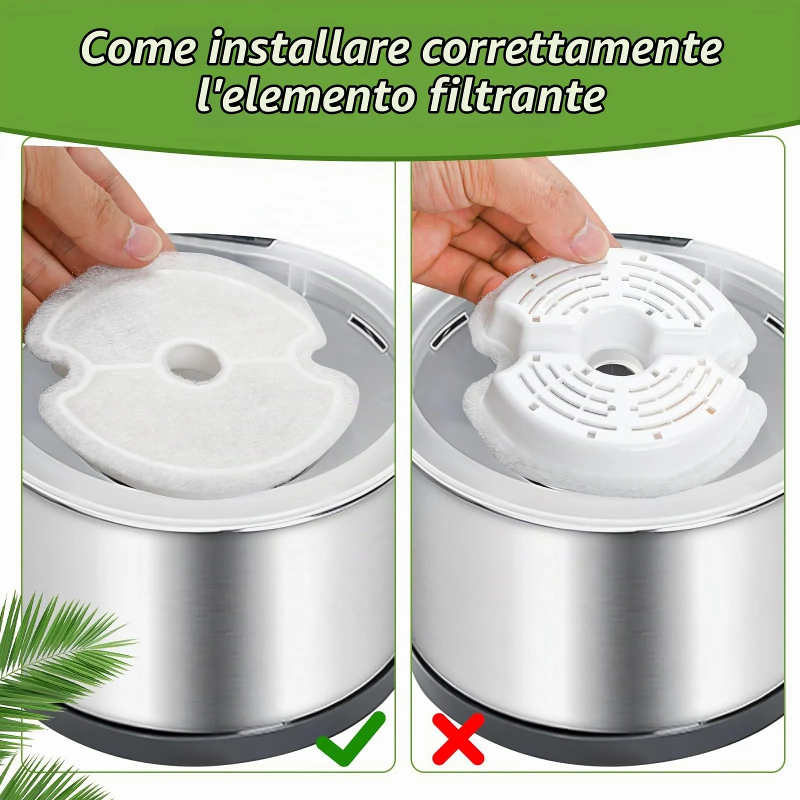 KOMABLEN Filtri di Ricambio per Fontana Gatti e Cani, 8 Pezzi con Carbone Attivo, Resina e Spugne - immagine 6