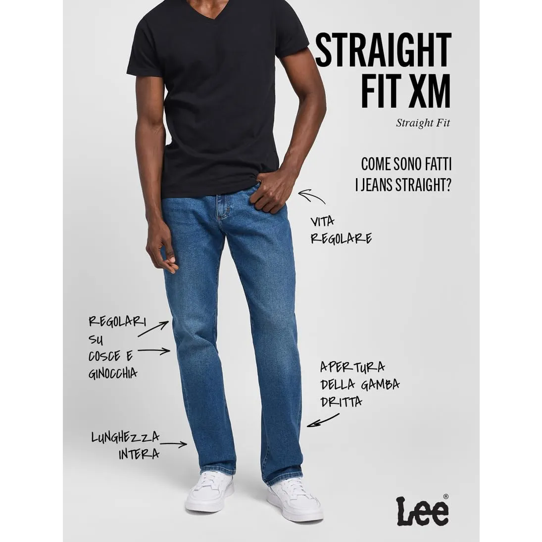 Lee Jeans Uomo Regular Fit Extreme Motion General - immagine 4