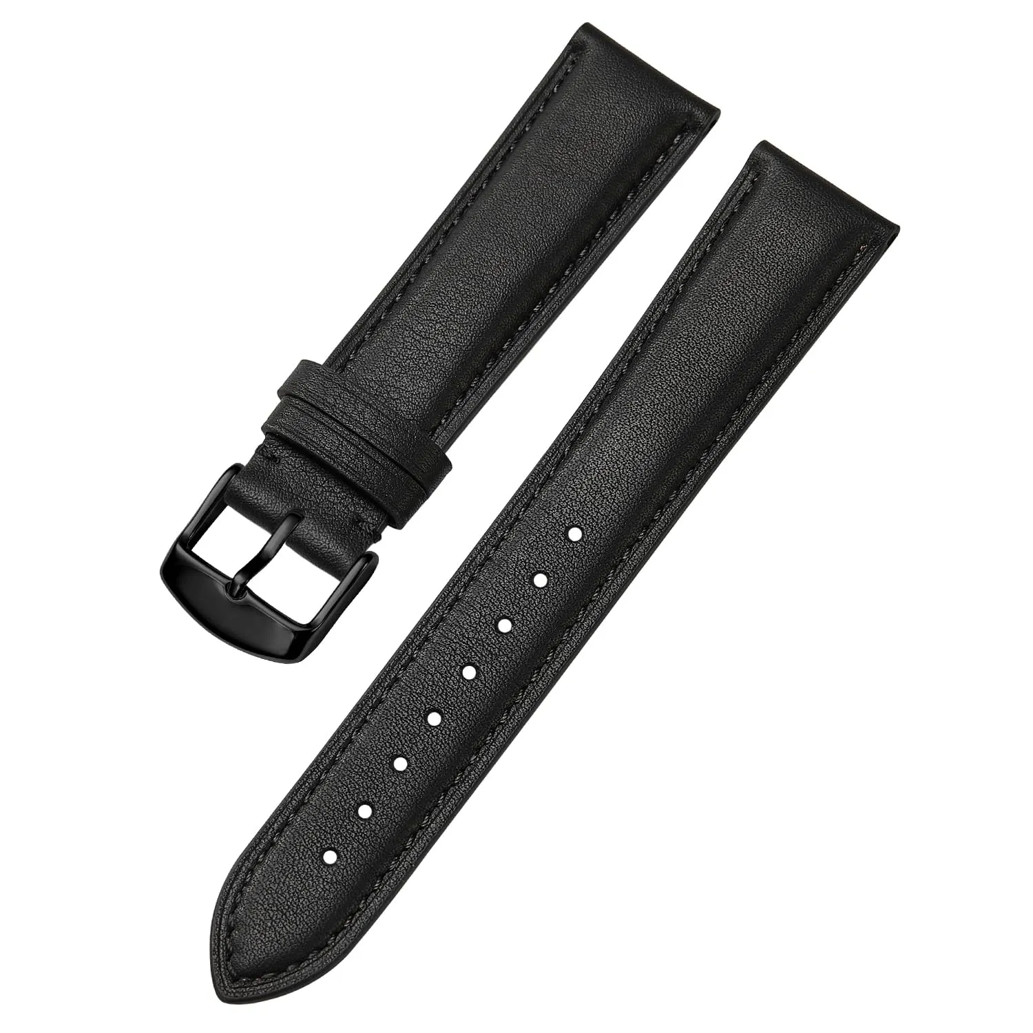 Afany Cinturino in Pelle con Sgancio Rapido, 21mm - Nero - immagine 1