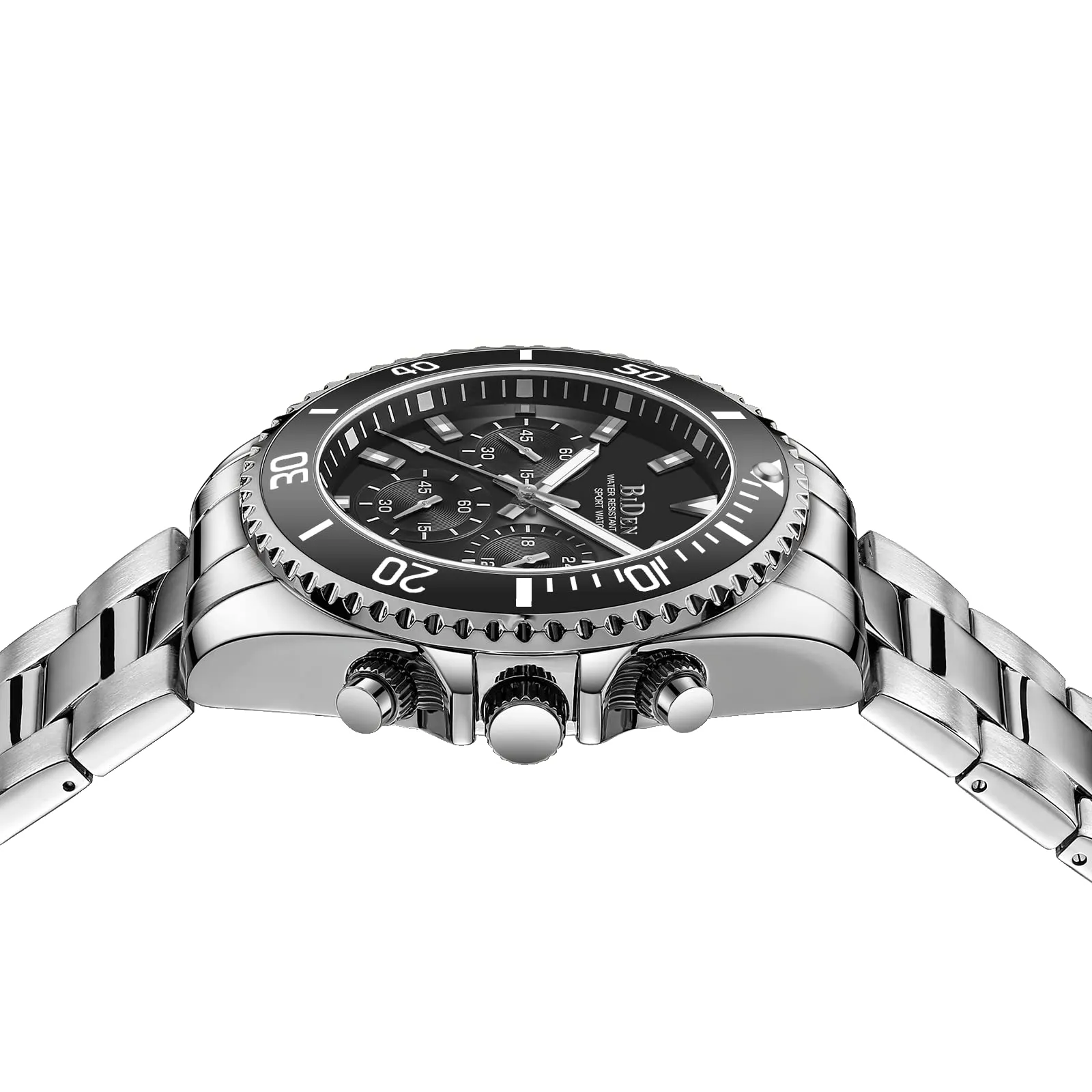 BIDEN Orologio Uomo Cronografo al Quarzo in Acciaio Inox - immagine 4