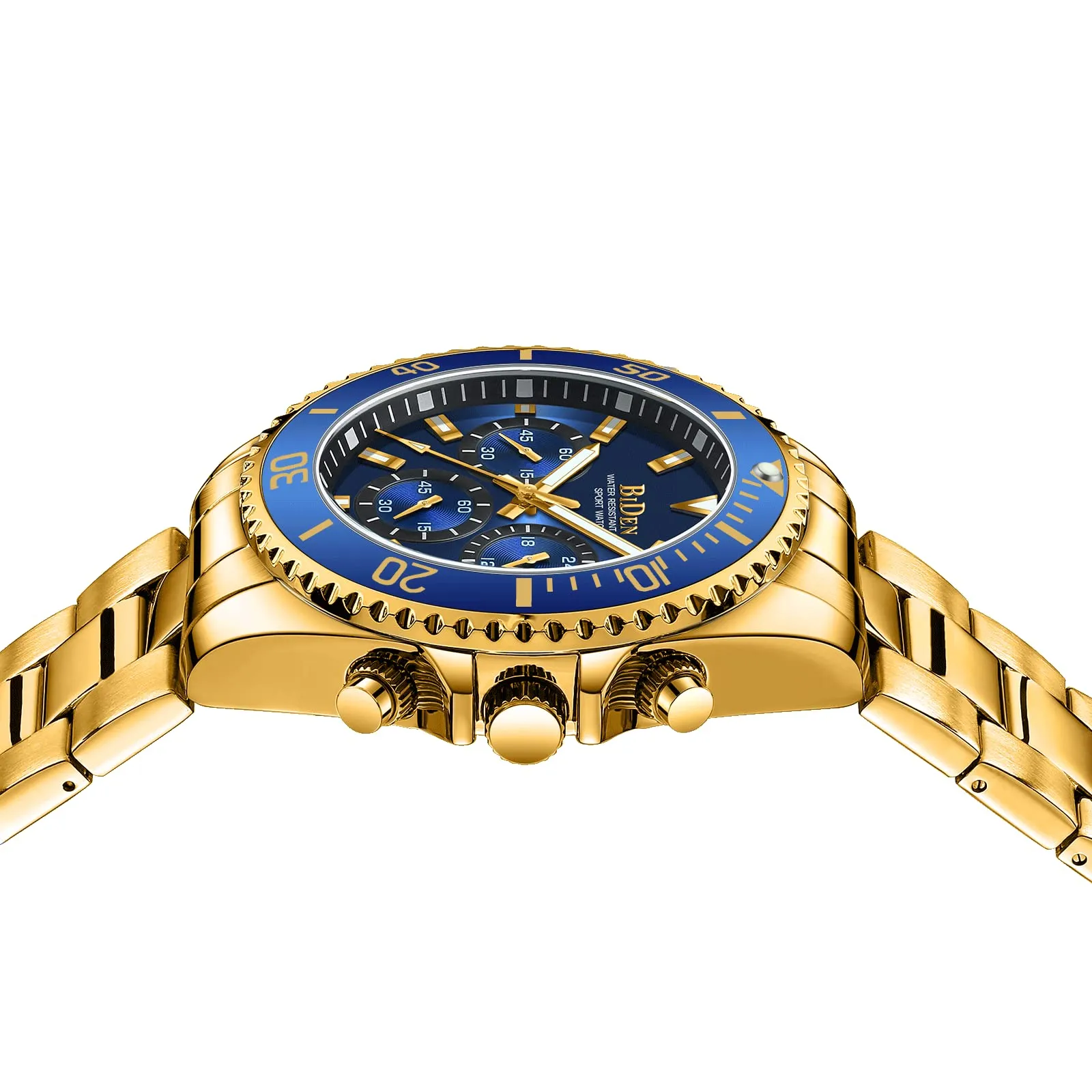 BIDEN Orologio Uomo Cronografo al Quarzo in Acciaio Inox 0163 - immagine 4