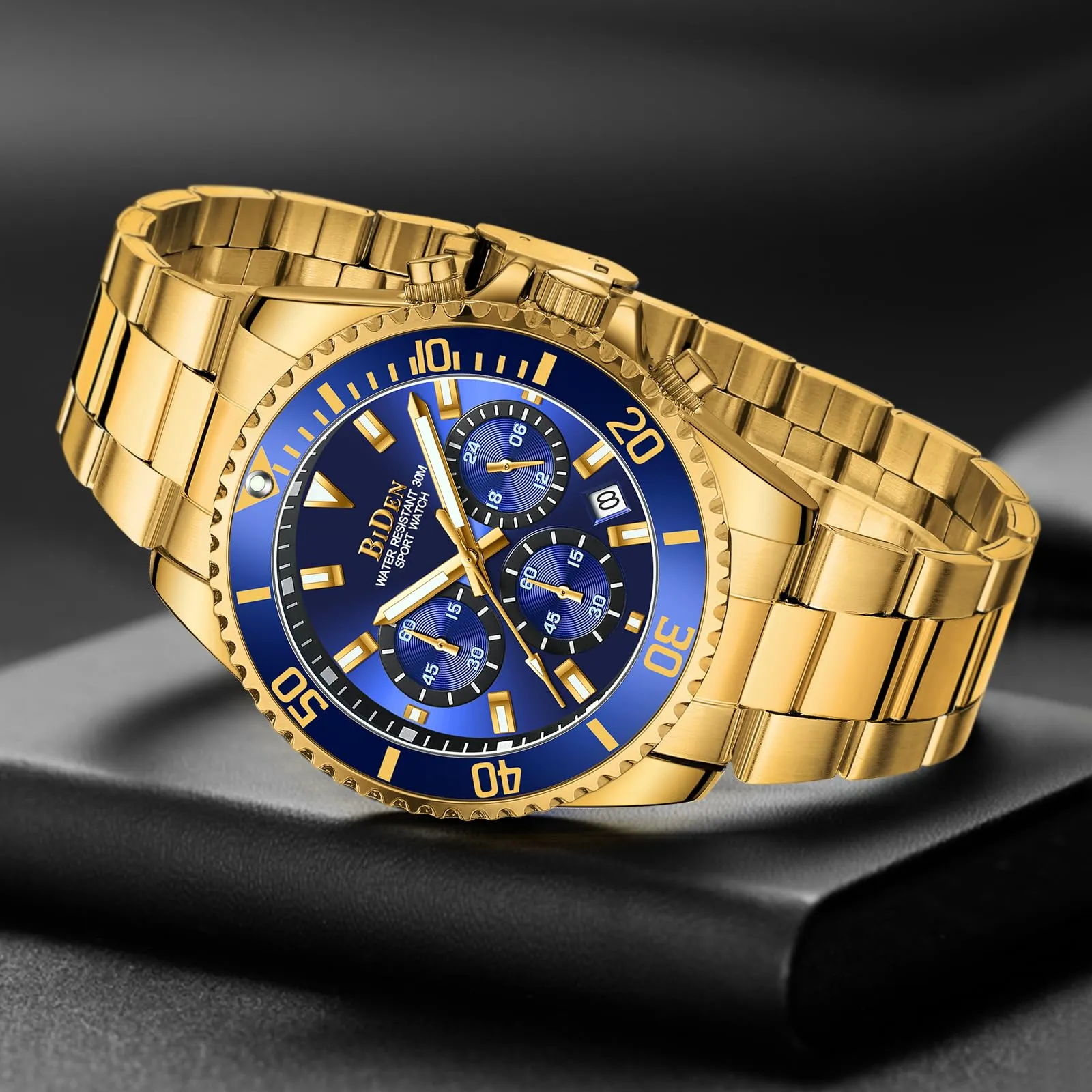 BIDEN Orologio Uomo Cronografo al Quarzo in Acciaio Inox 0163 - immagine 9