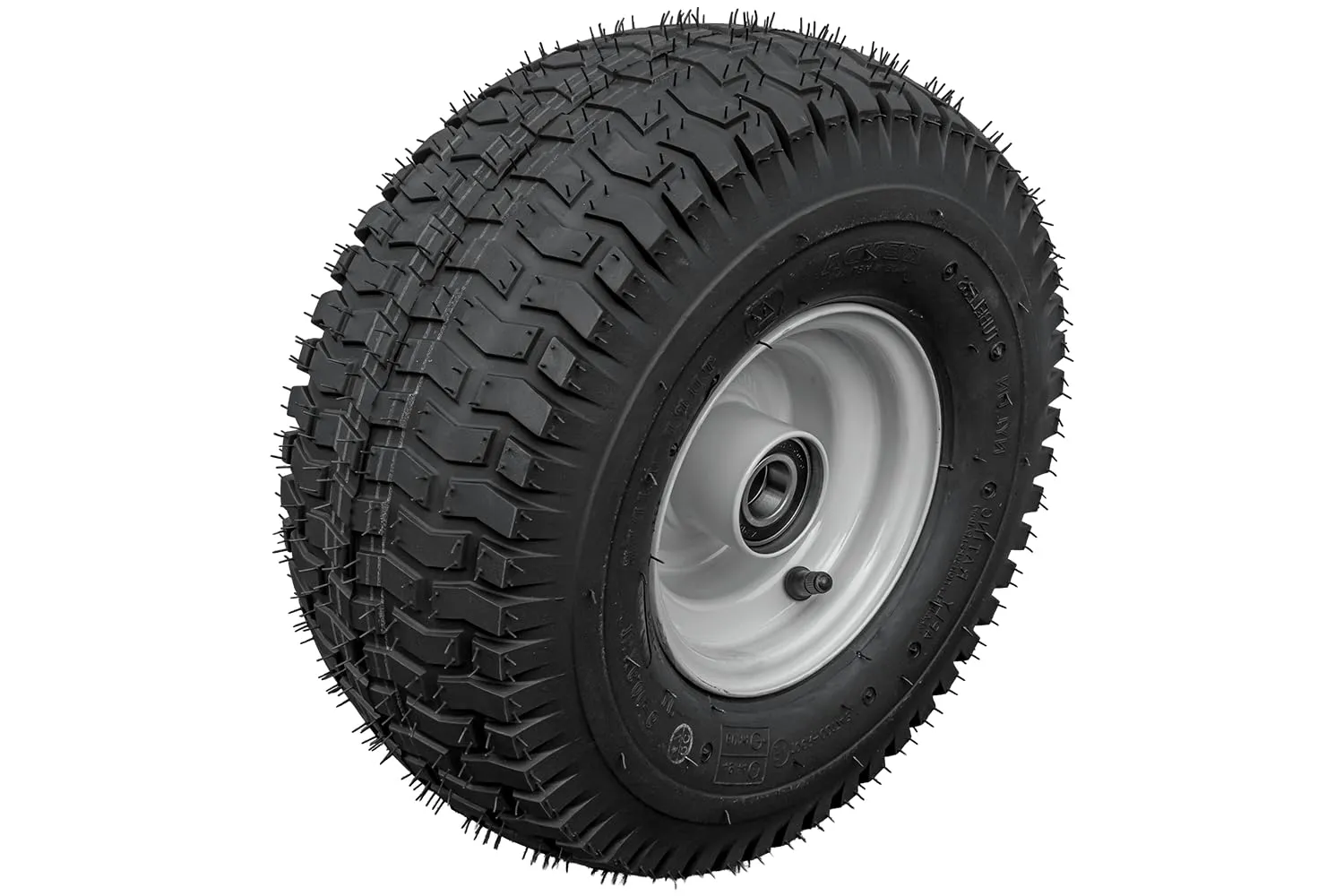 Starco Ruota Completa 15x6.00-6 per Tosaerba e Trattorini, Pneumatico Kenda 4PR, Cerchio in Acciaio 3x98, Cuscinetti 6205-2RS, Portata 335 kg - immagine 1