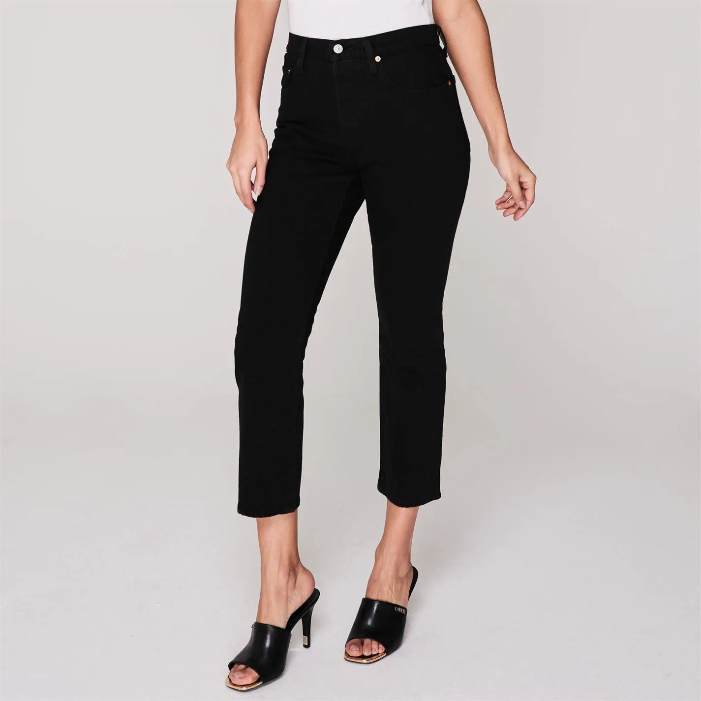 Levi's 501 Crop Jeans Donna - Black Heart, 34W / 28L - immagine 2