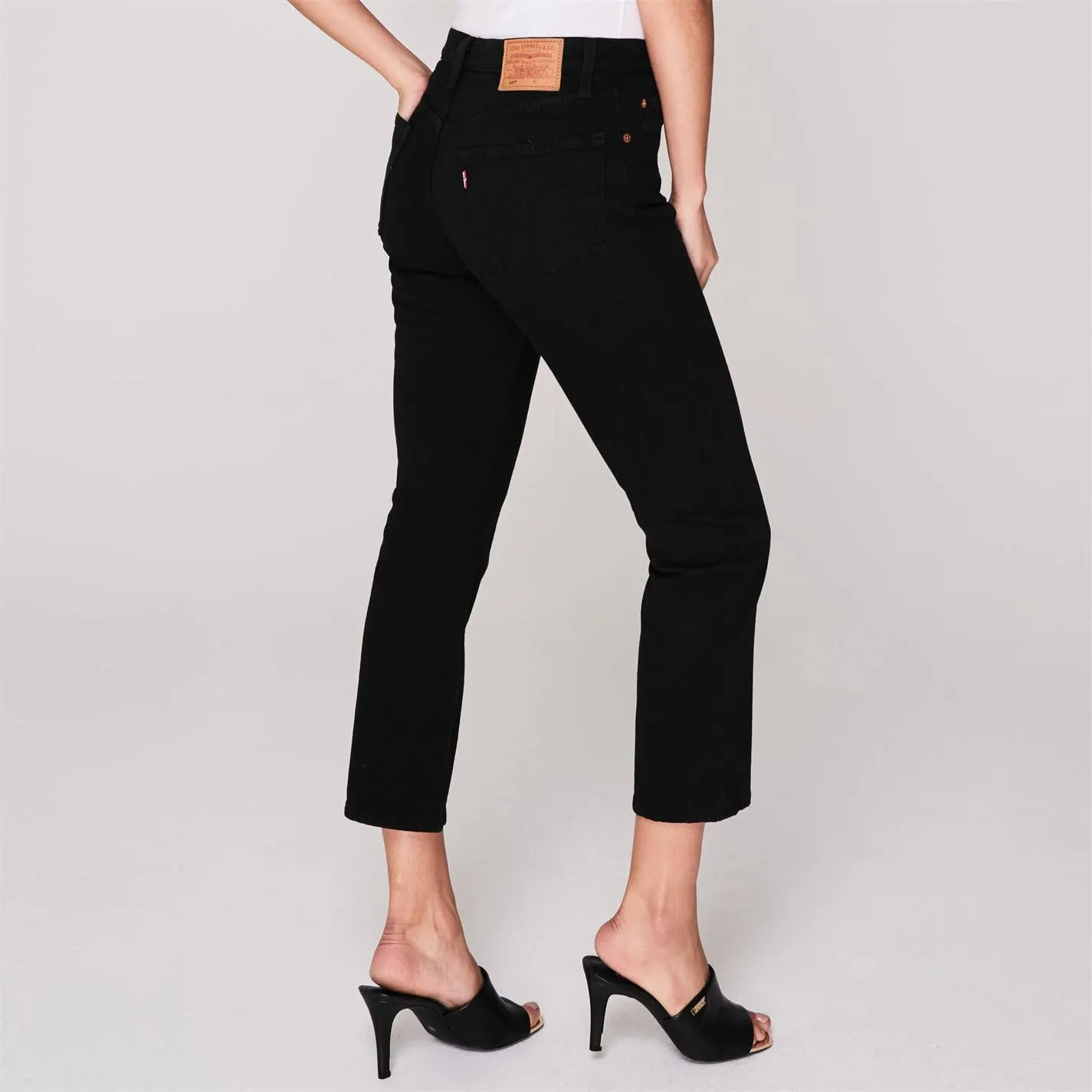 Levi's 501 Crop Jeans Donna - Black Heart, 34W / 28L - immagine 4