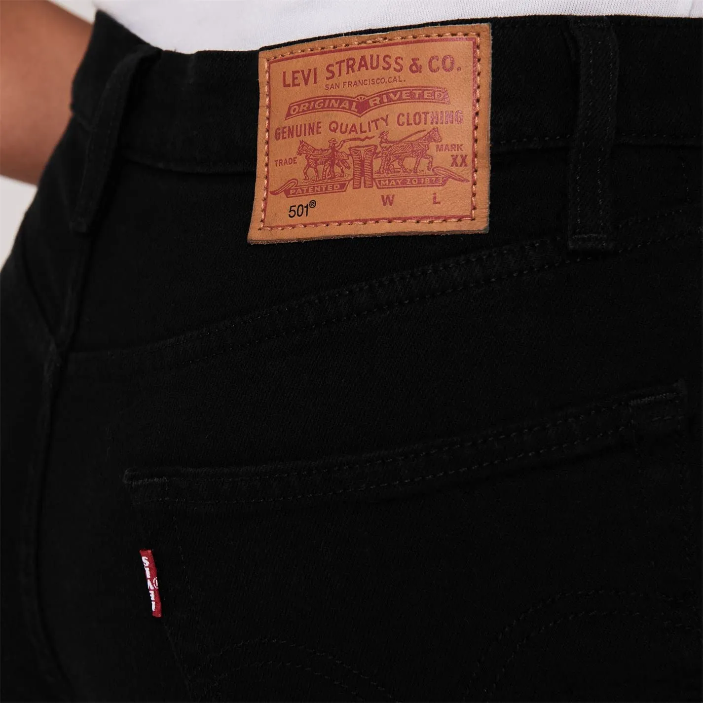Levi's 501 Crop Jeans Donna - Black Heart, 34W / 28L - immagine 5