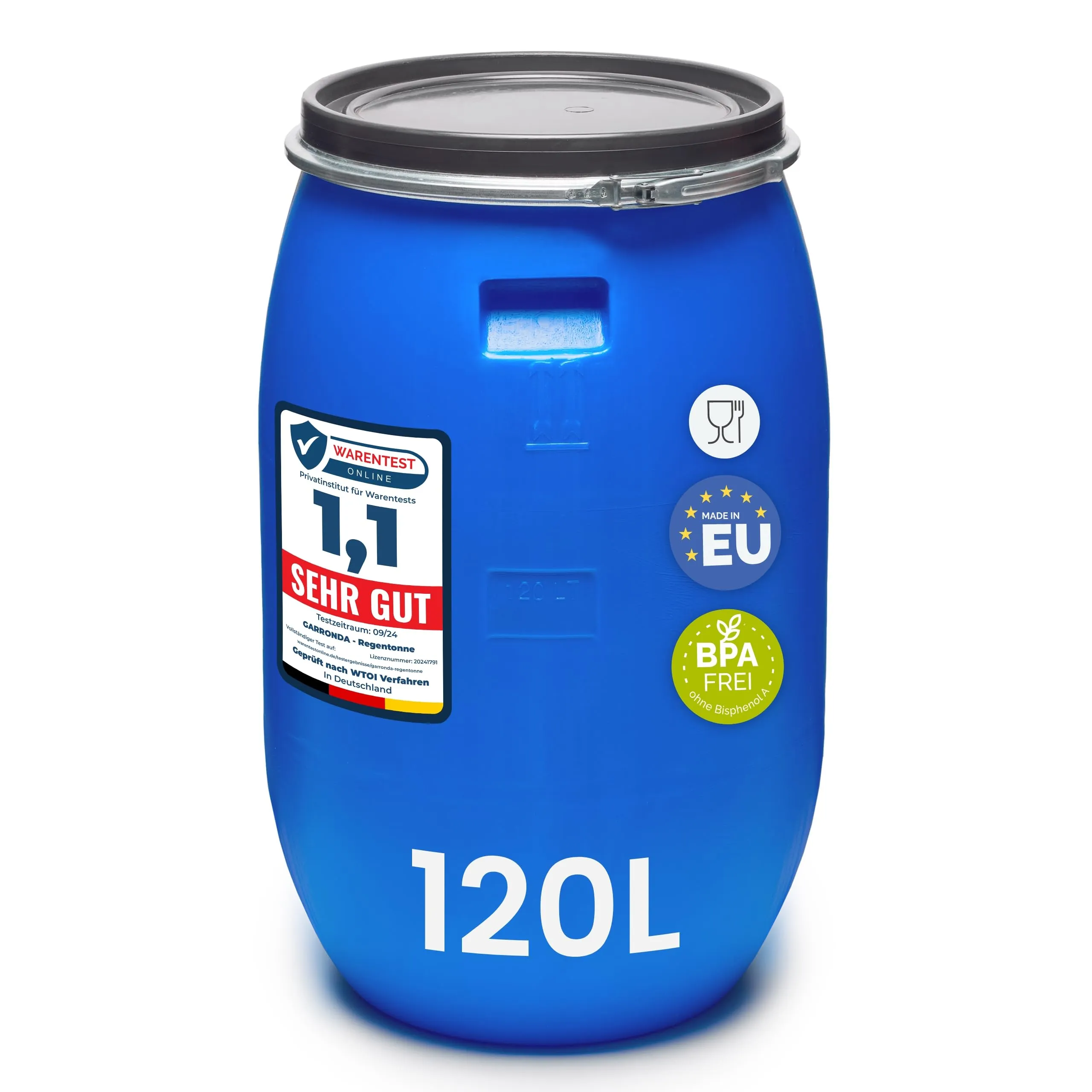 Garronda Serbatoio Acqua HDPE per Alimenti 120L Blu GD-0078 - immagine 1