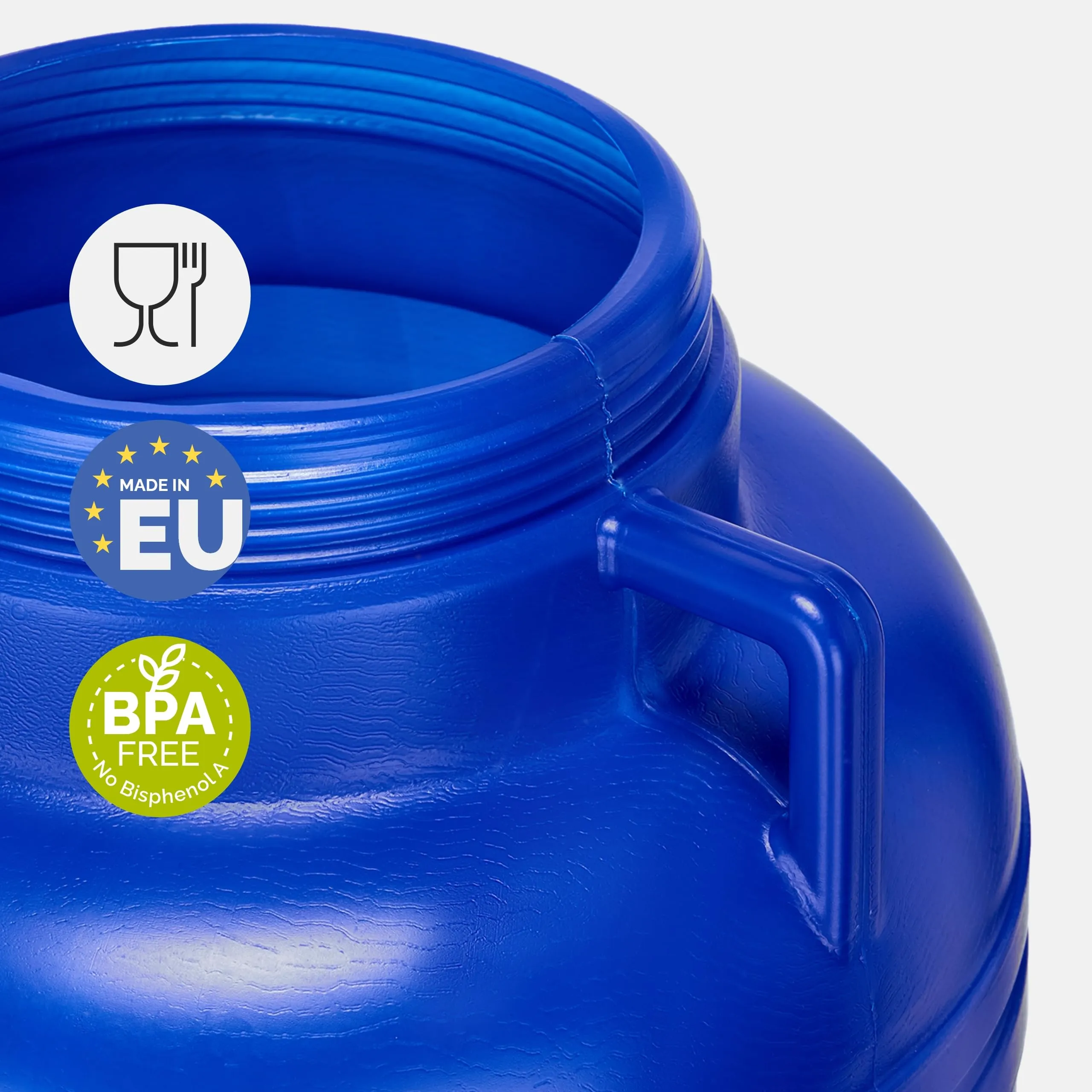 Garronda Tanica Acqua HDPE per Alimenti 40L Blu GD-0078 - immagine 4