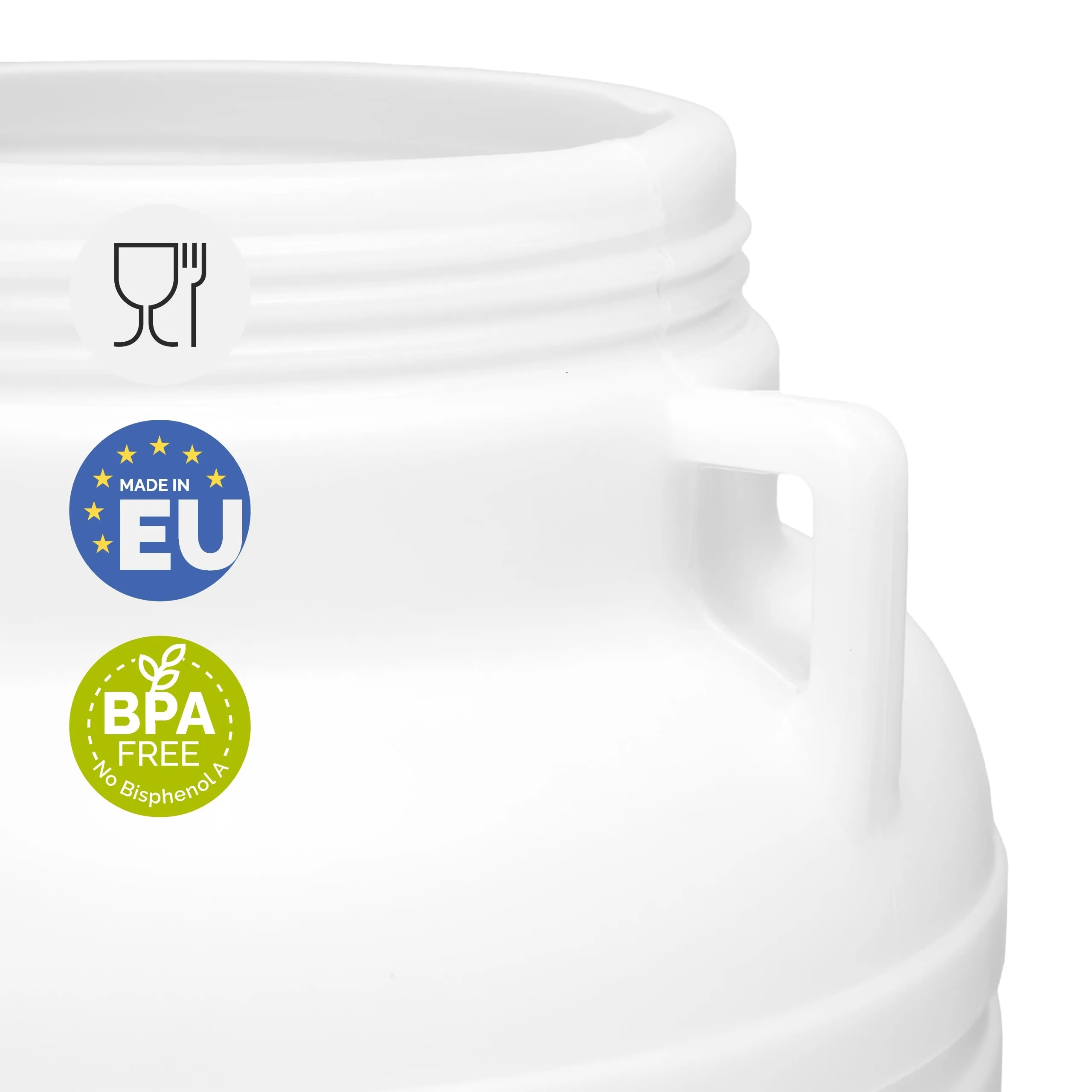 Garronda Tanica Acqua HDPE per Alimenti 10L Bianco GD-0078 - immagine 4