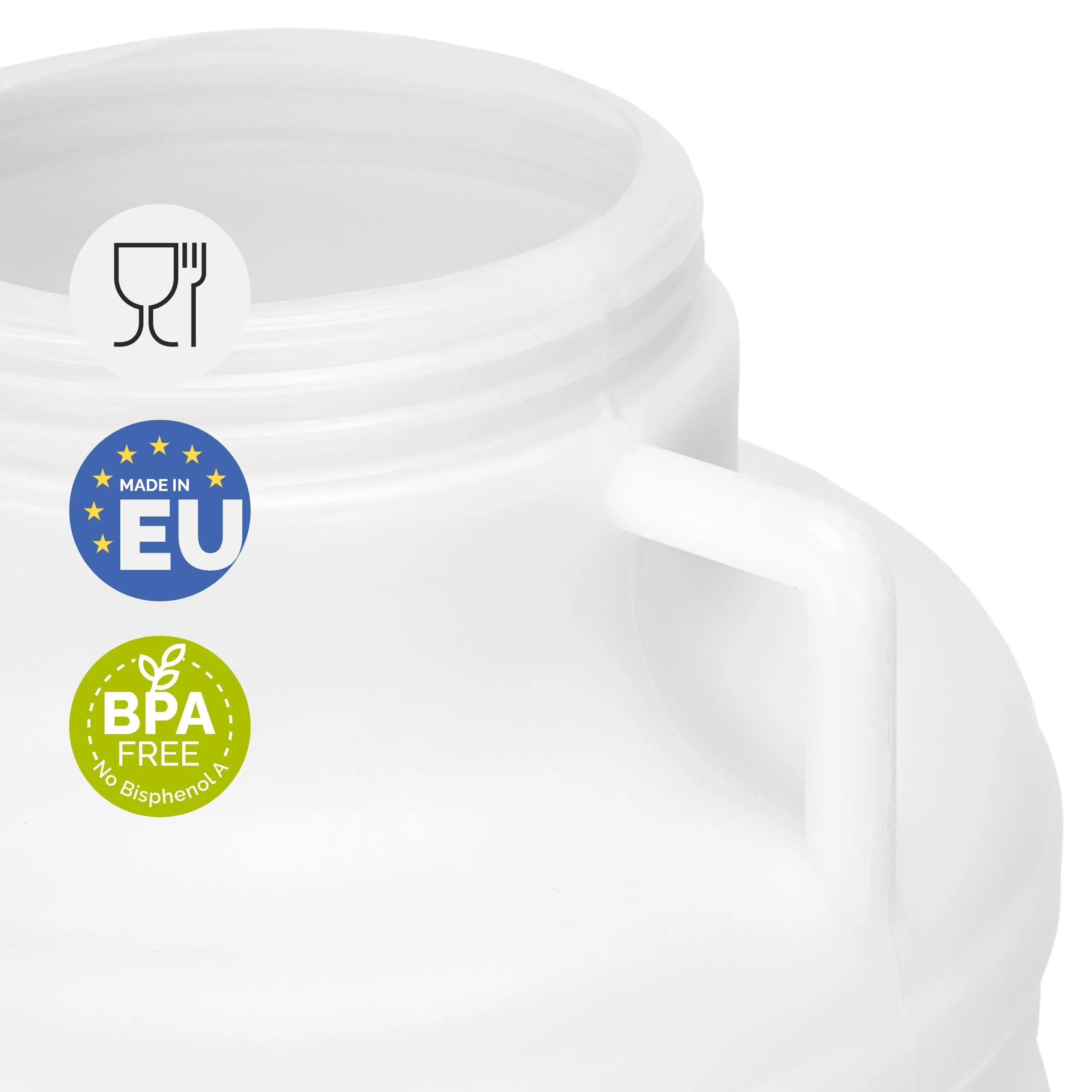 Garronda Tanica Acqua HDPE per Alimenti 5L Bianco GD-0078 - immagine 4