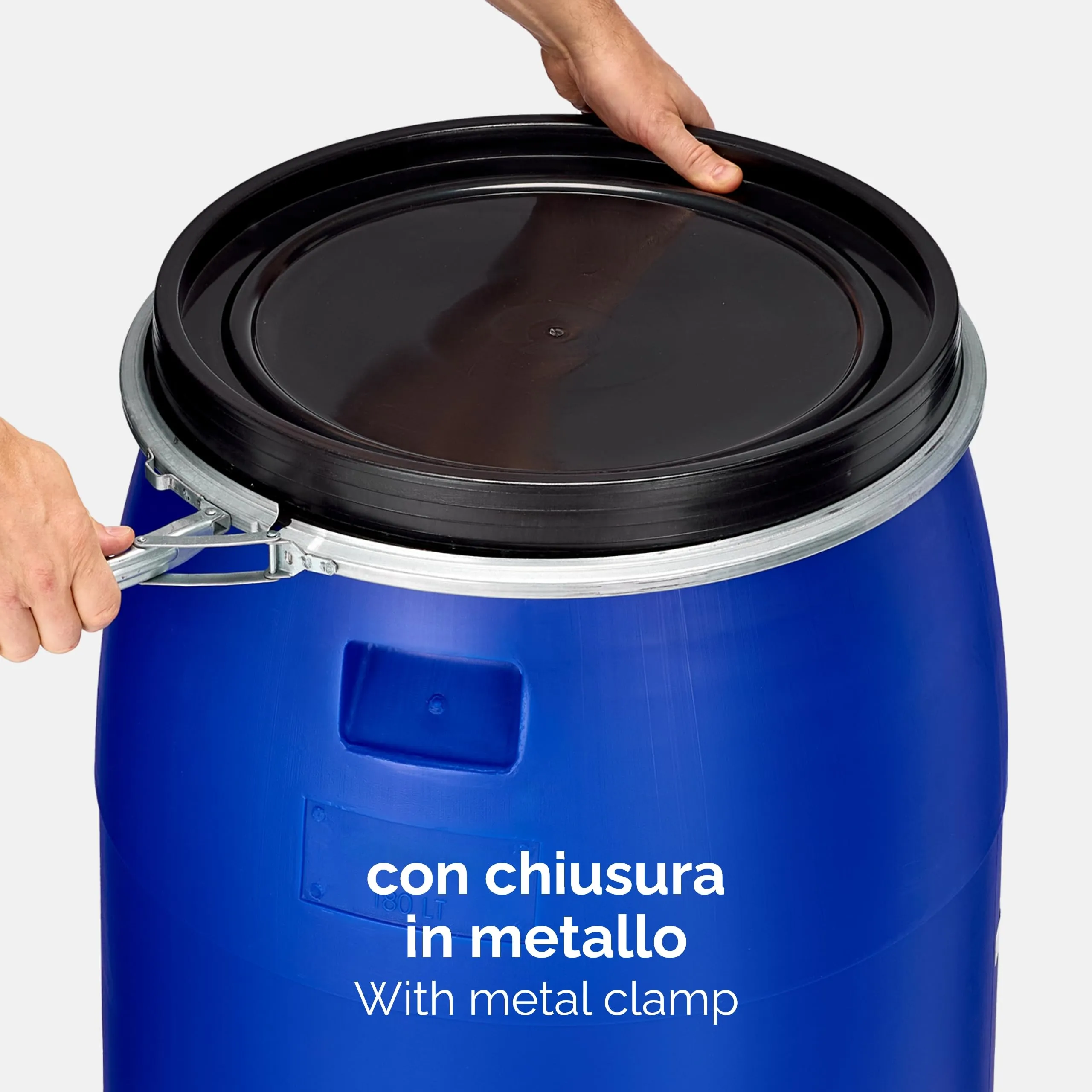 Garronda Serbatoio Acqua HDPE per Alimenti 180L Blu GD-0078 - immagine 4
