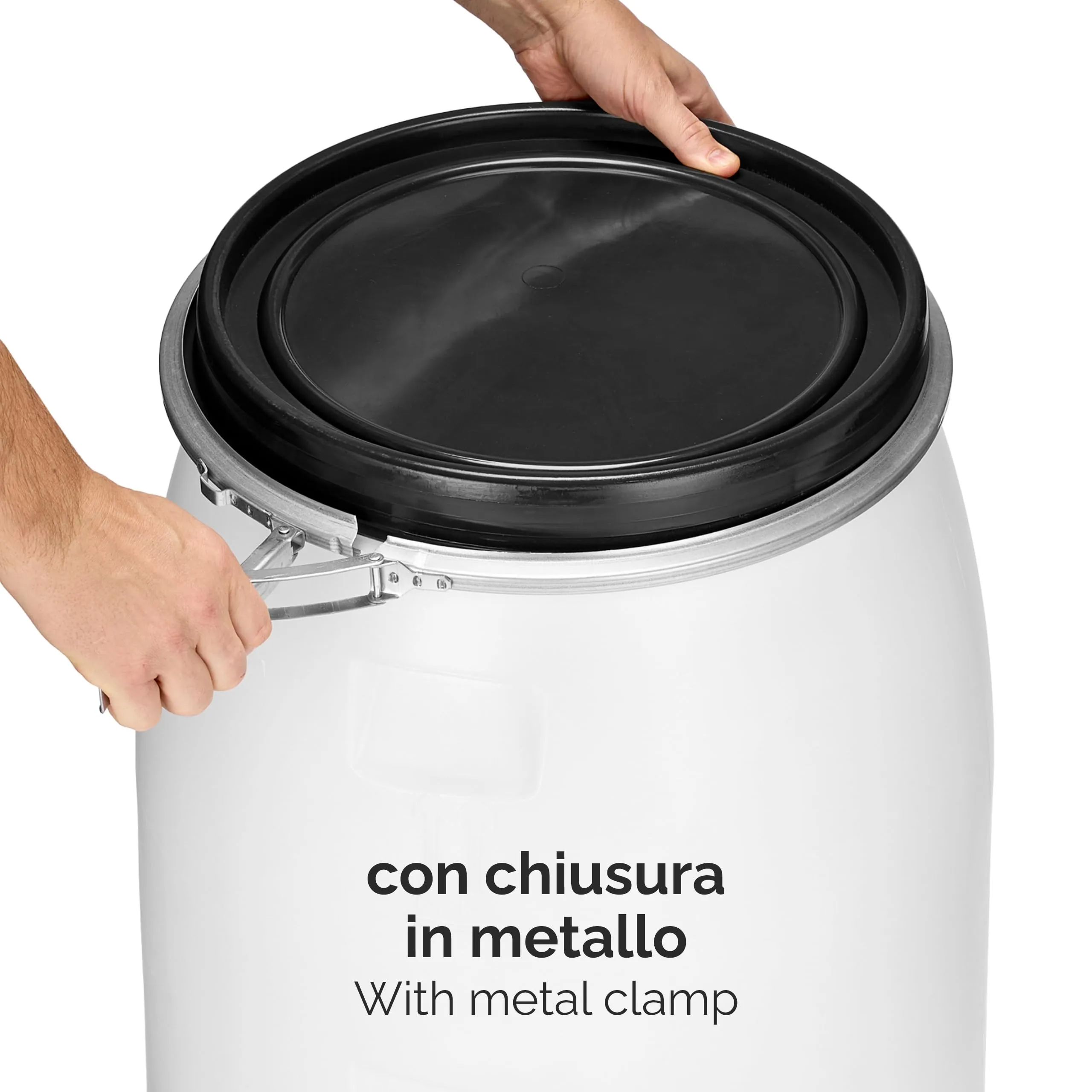 Garronda Serbatoio Acqua HDPE per Alimenti 120L Bianco GD-0078 - immagine 4