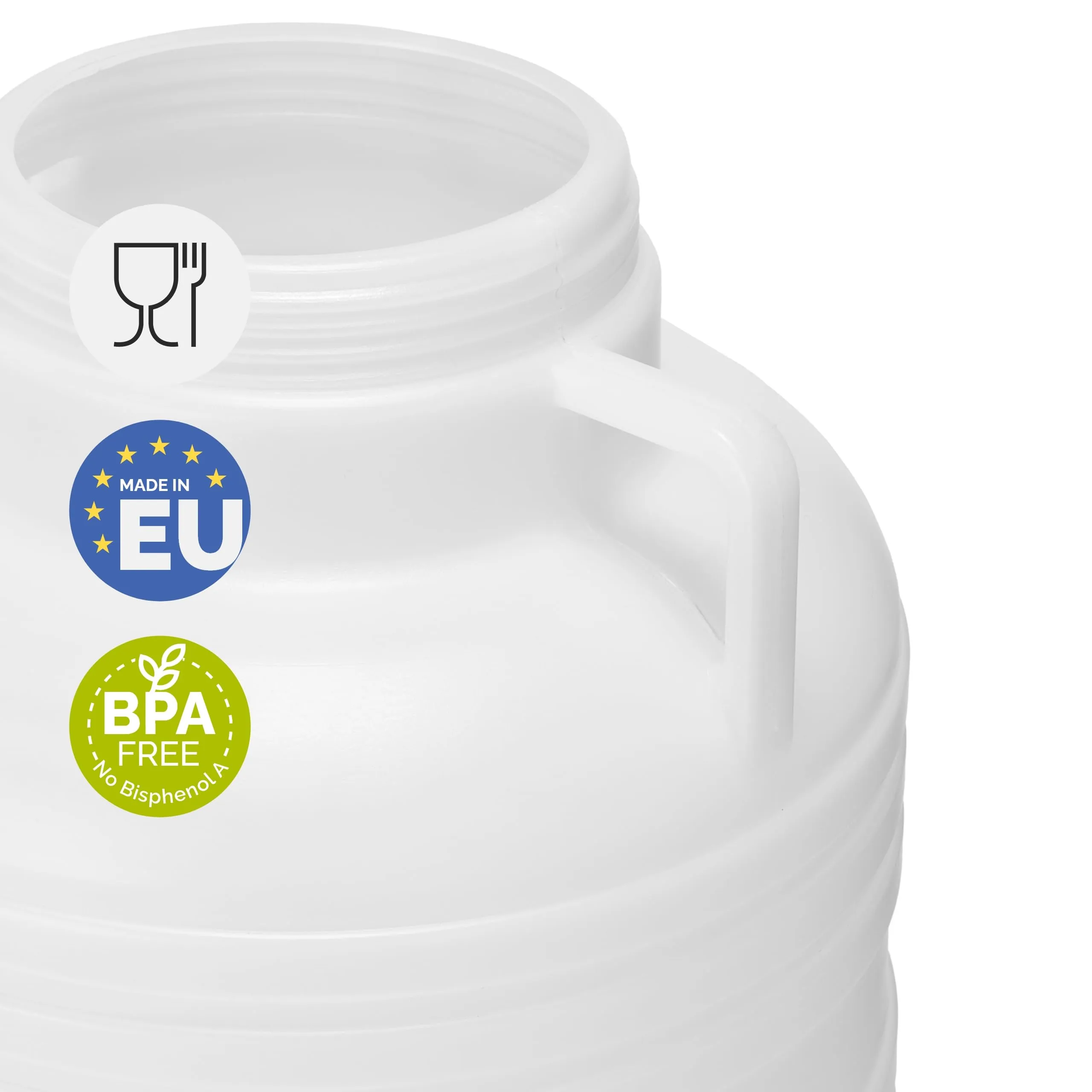 Garronda Tanica Acqua HDPE per Alimenti 20L Bianco GD-0078 - immagine 4