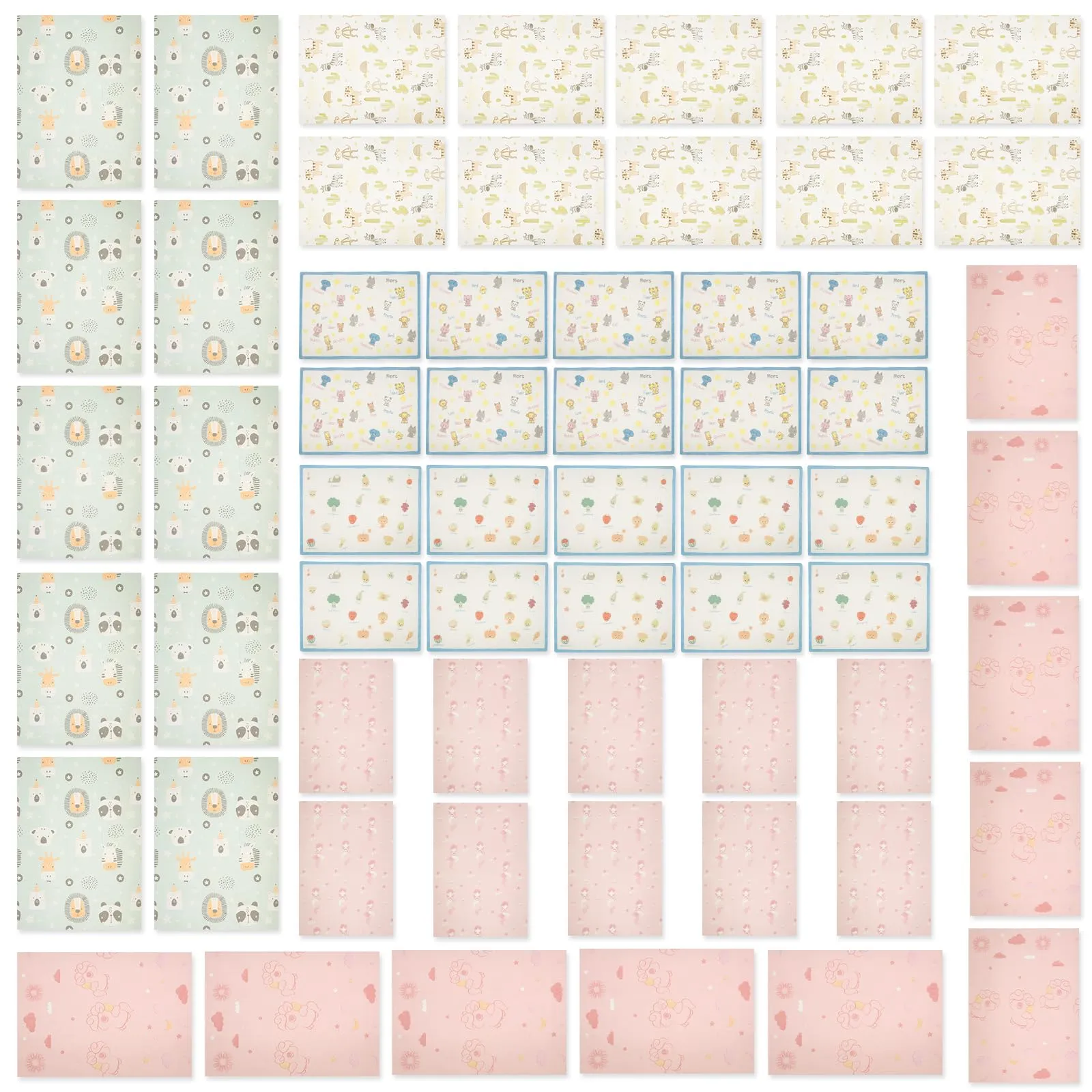 BOBASH Tovagliette Usa e Getta per Bambini, 41 x 31 cm, Impermeabili, 60 Pezzi - immagine 1