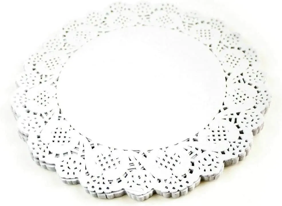 Happium Centrini in Carta Bianca per Torte, 32 cm, 100 Pezzi - immagine 1