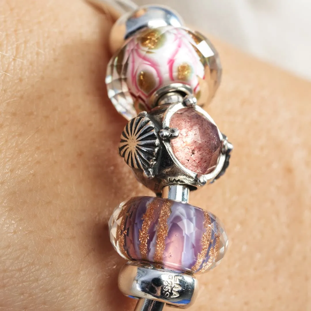 Trollbeads Sinfonia in Rosa Glass Bead TGLBE-30105 - immagine 4
