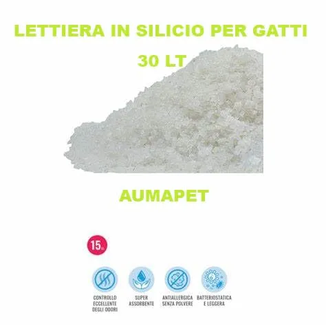 AUMAPET Lettiera per gatti al silicio, 30 L - immagine 2