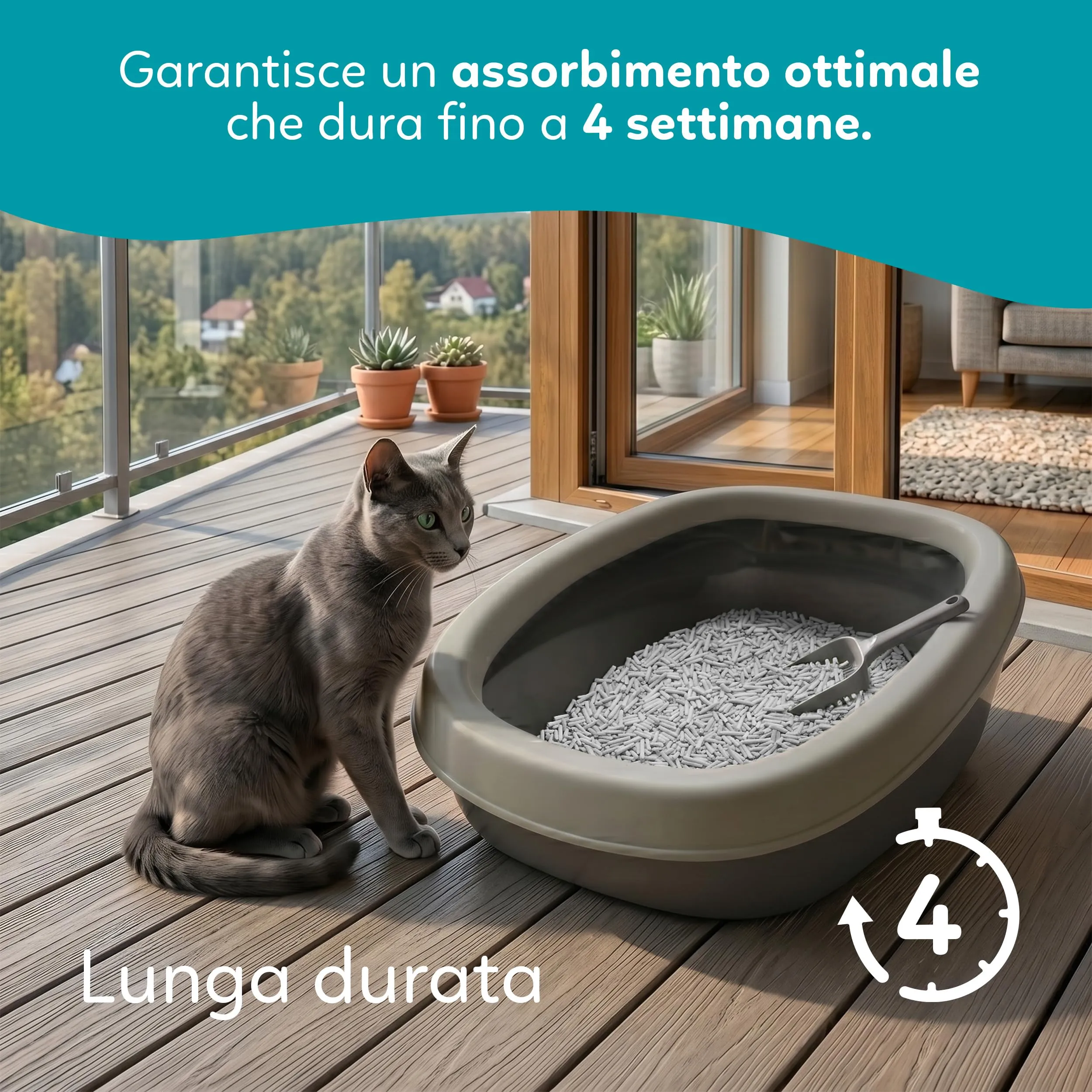 AQPET CattyGreen Lettiera in Soia Naturale al Carbone Attivo, Agglomerante e Biodegradabile, 36 Litri - immagine 3