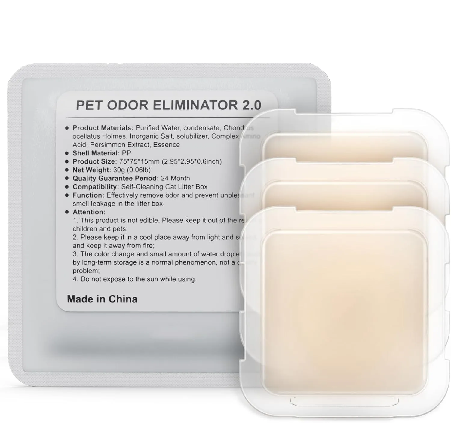 BUNMO N50 2.0 Deodorante per Toilette per Gatti, Compatibile con Pura Max, Pura Max 2 e Max Pro (Confezione da 3 pezzi) - immagine 1