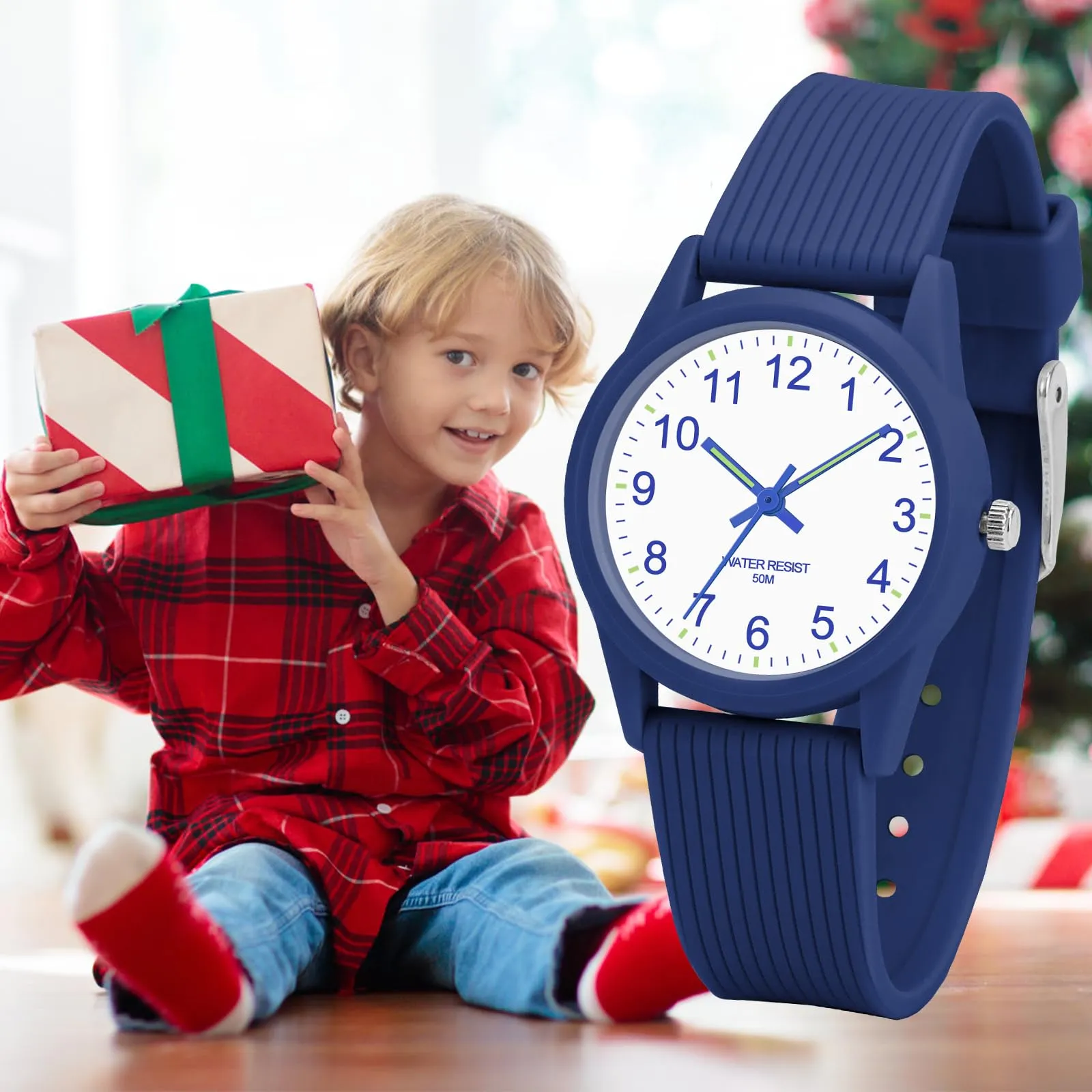 TENOCK Orologio Analogico per Bambini, Impermeabile 50M, Età 4-12 Anni, Modello SD6088 - immagine 8
