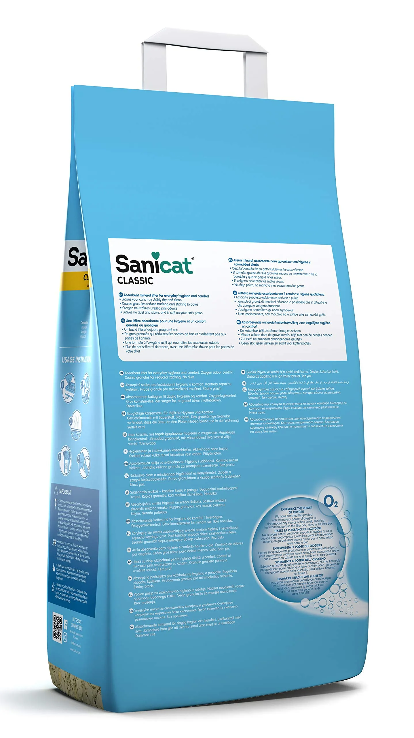 Sanicat Lettiera per gatti Classic senza profumo, 10 L - immagine 2