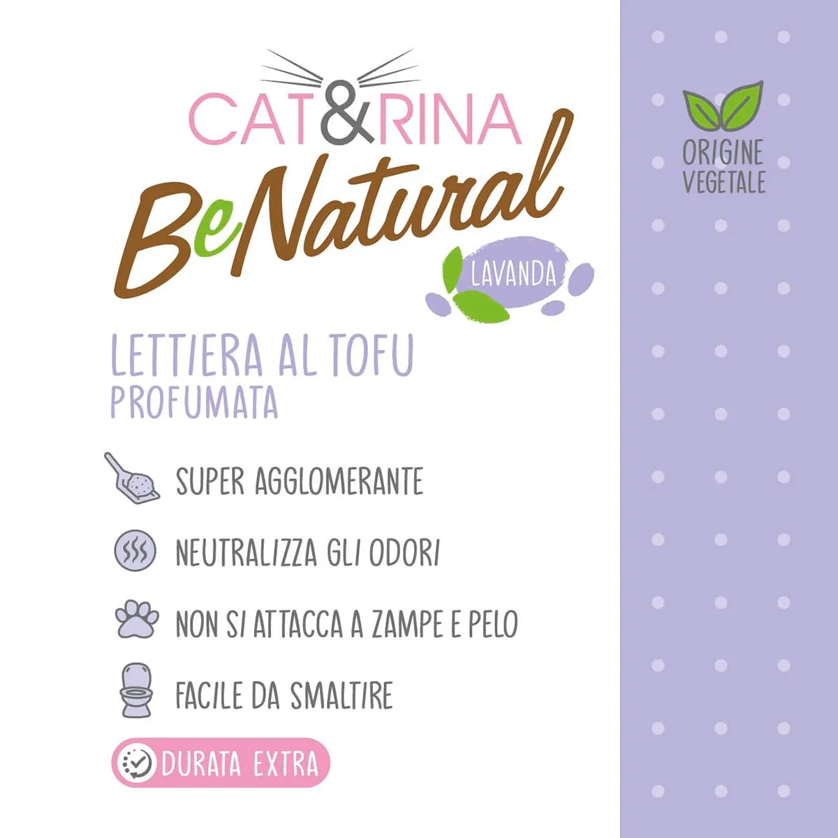 Cat&Rina BeNatural Lettiera per Gatti al Tofu, 5,5l - immagine 4