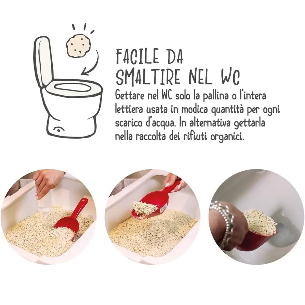 Cat&Rina BeNatural Lettiera per Gatti al Tofu, 5,5l - immagine 6