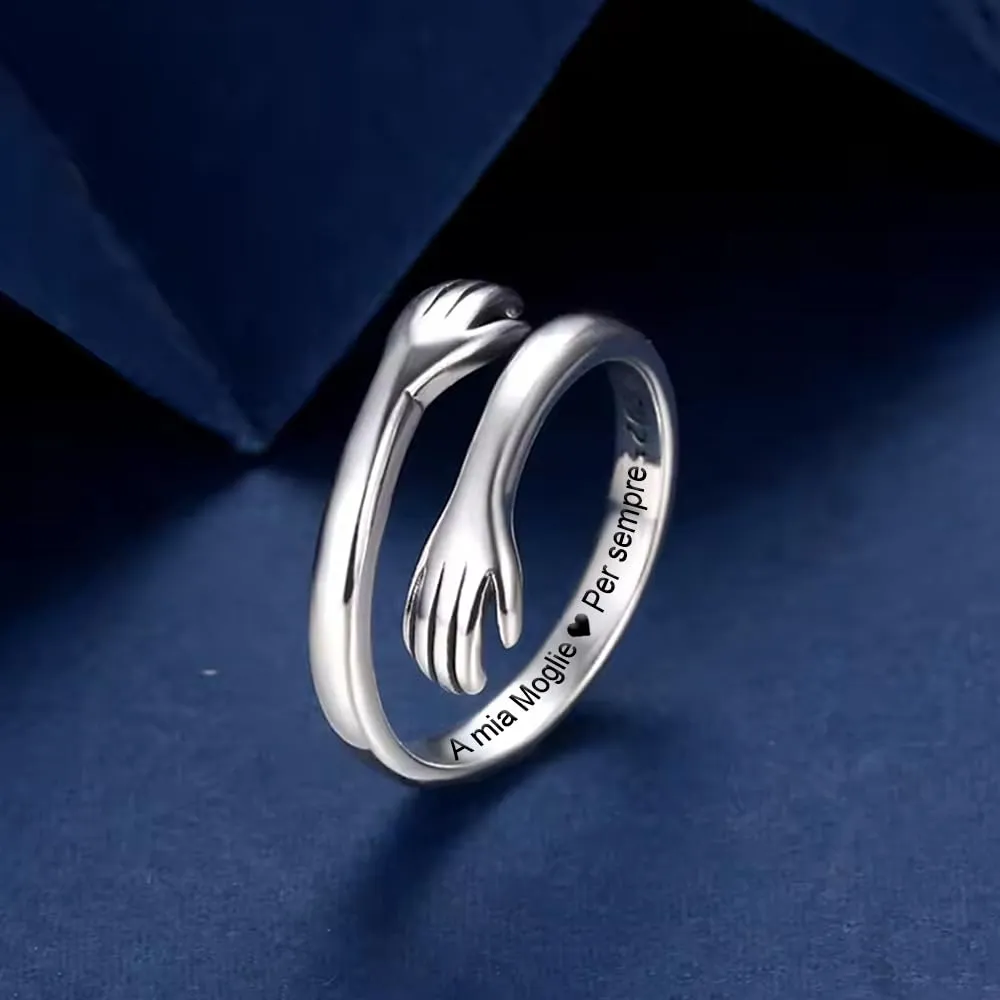 Bramart Anello da Donna in Argento Sterling 925 Regolabile con Cofanetto - immagine 3