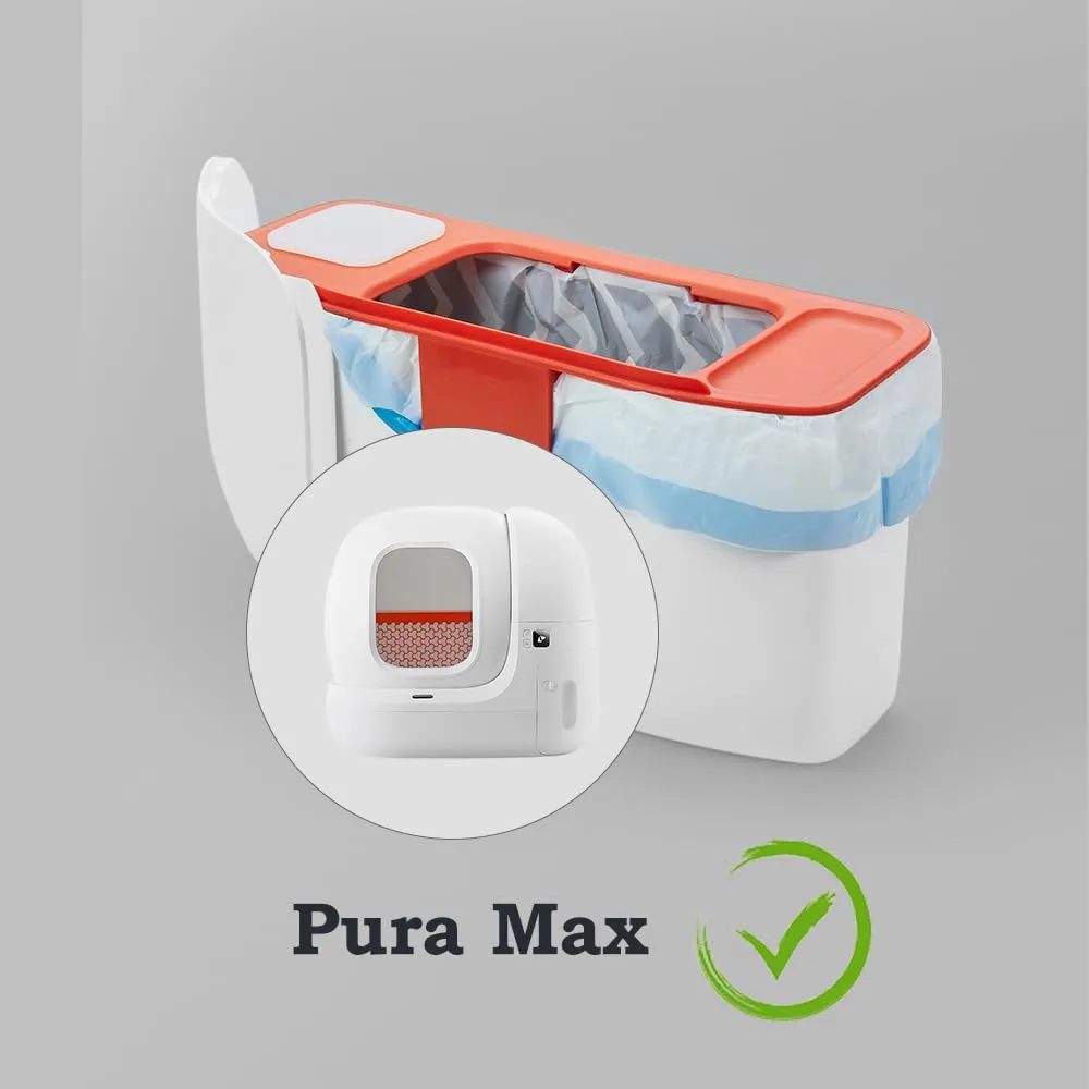 BUNMO Sacchetti per Escrementi per Gatti compatibili con PURA Max, PURA Max 2 e PURA X, 5 Rotoli da 20 Pezzi (100 Totale), 55 x 30 cm - immagine 3