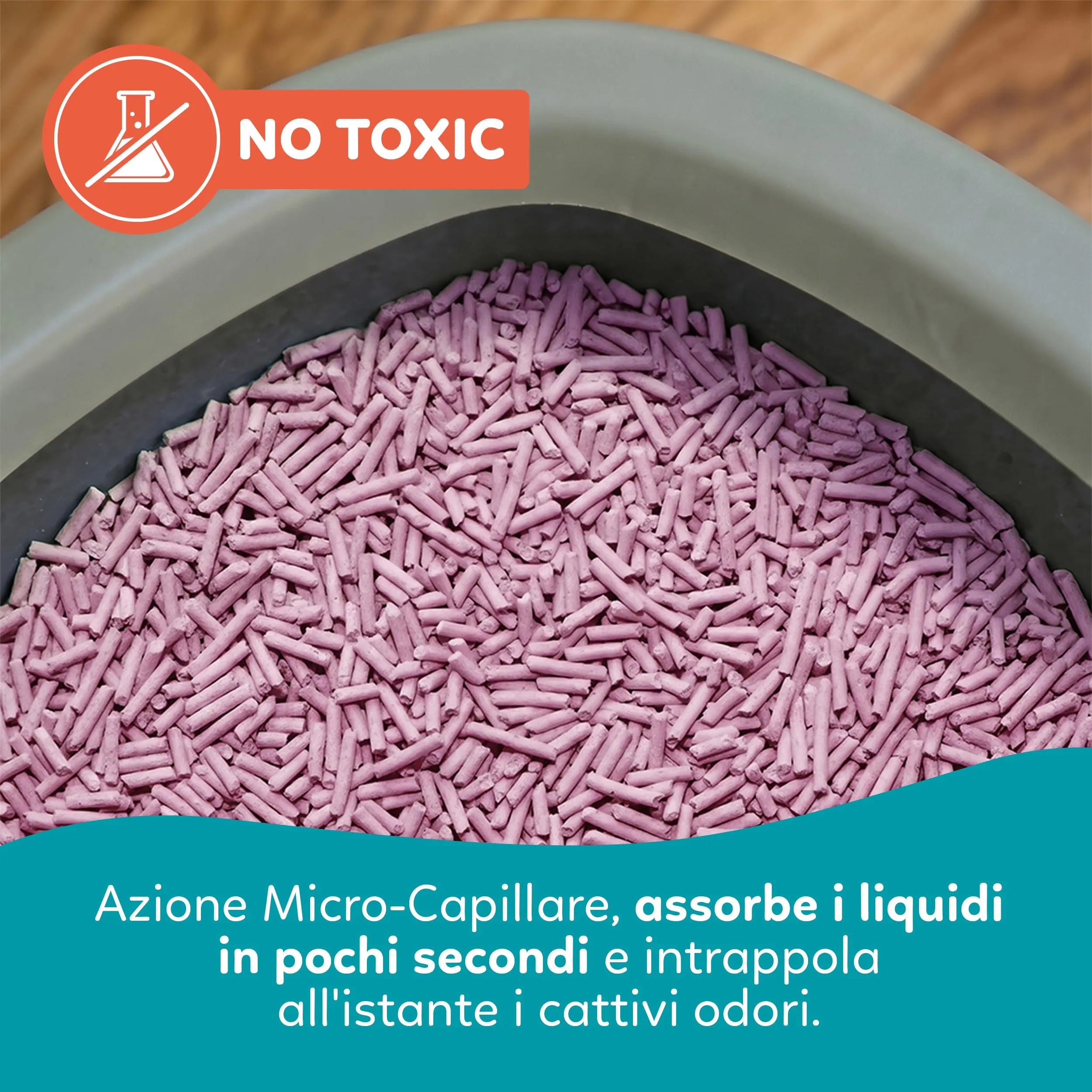 AQPET CattyGreen Lettiera in Soia Naturale per Gatti, Agglomerante Vegetale Biodegradabile alla Lavanda, 36 Litri - immagine 6