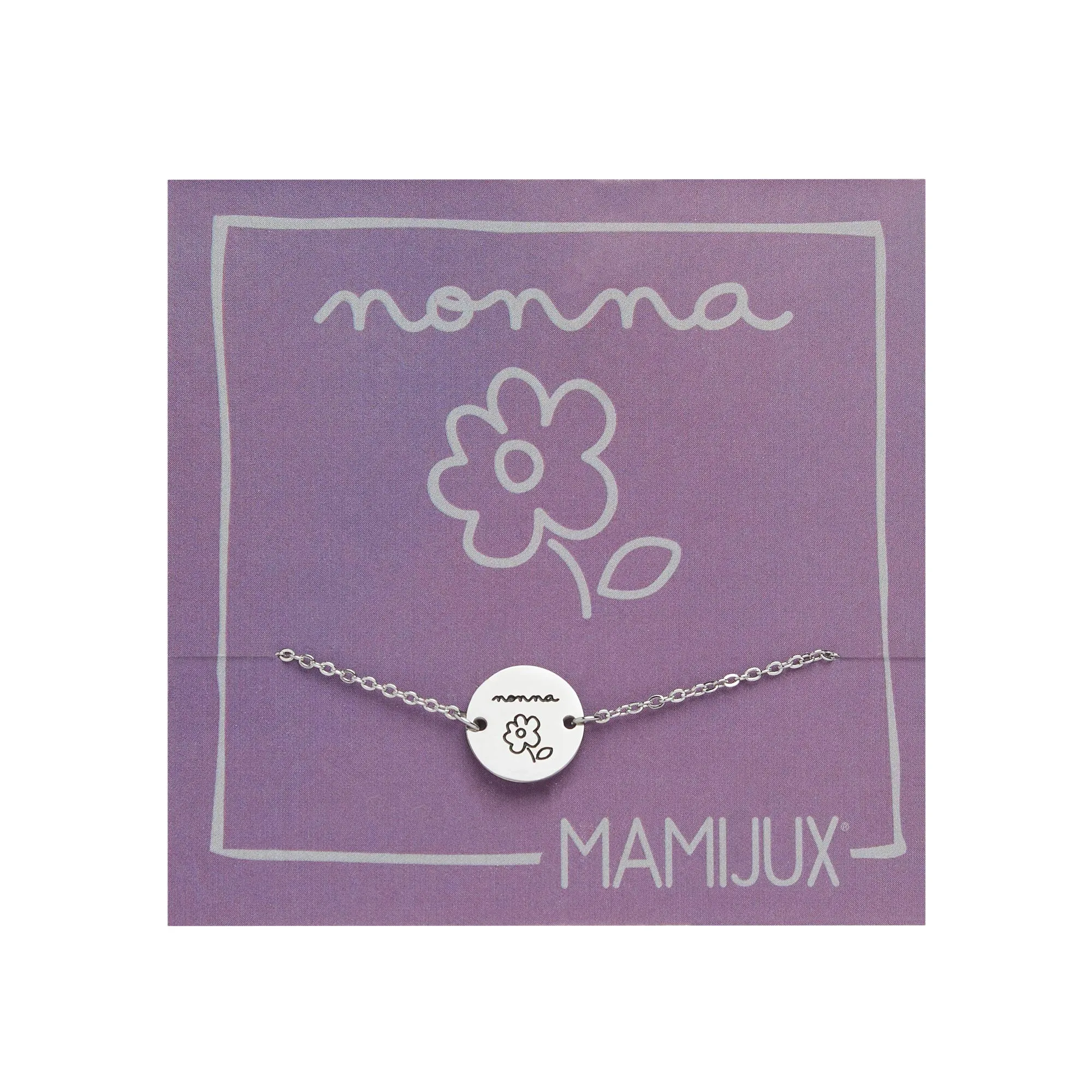 MAMIJUX Bracciale Nonna in Acciaio Regolabile - immagine 1
