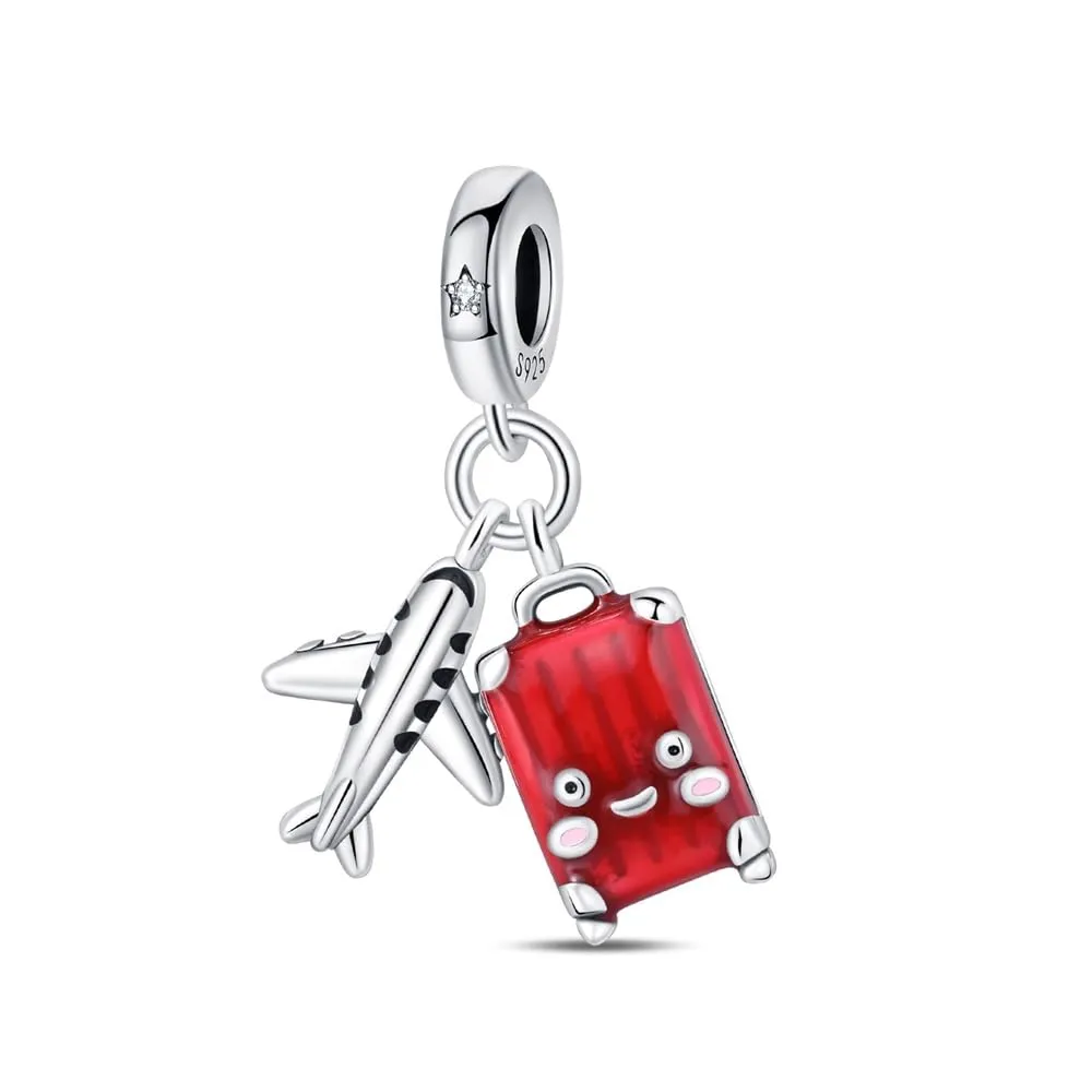 Pandach Bead Charm in Argento Sterling 925 con Cubic Zirconia per Braccialetti e Collane - immagine 1