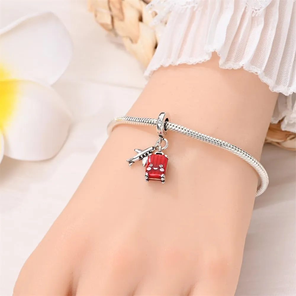 Pandach Bead Charm in Argento Sterling 925 con Cubic Zirconia per Braccialetti e Collane - immagine 4