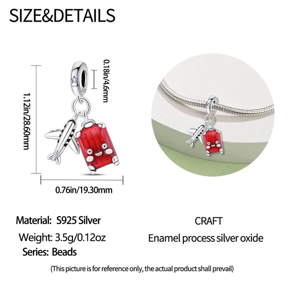 Pandach Bead Charm in Argento Sterling 925 con Cubic Zirconia per Braccialetti e Collane - immagine 5