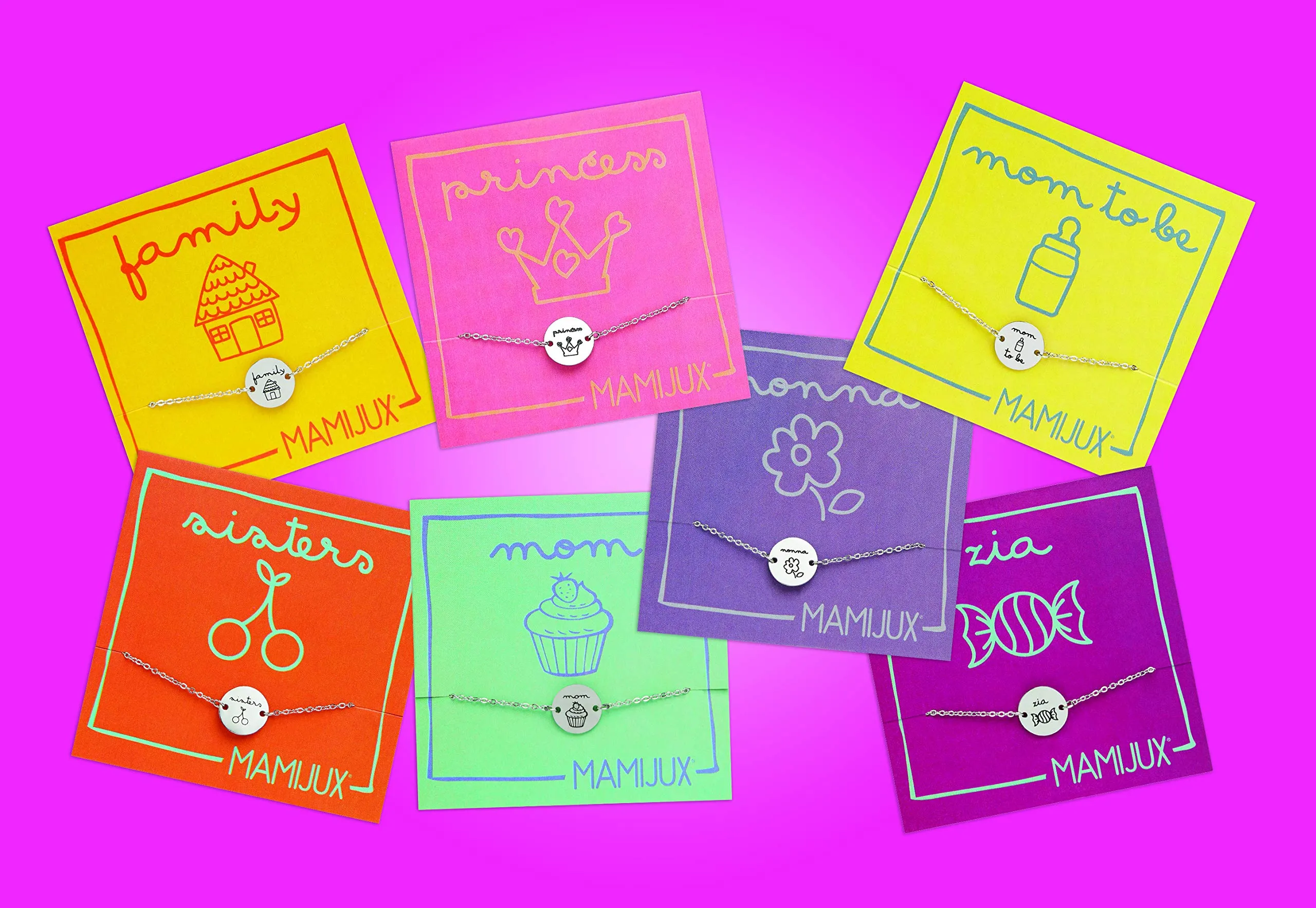 MAMIJUX Bracciale a bottoncino in acciaio Mom to be - immagine 3