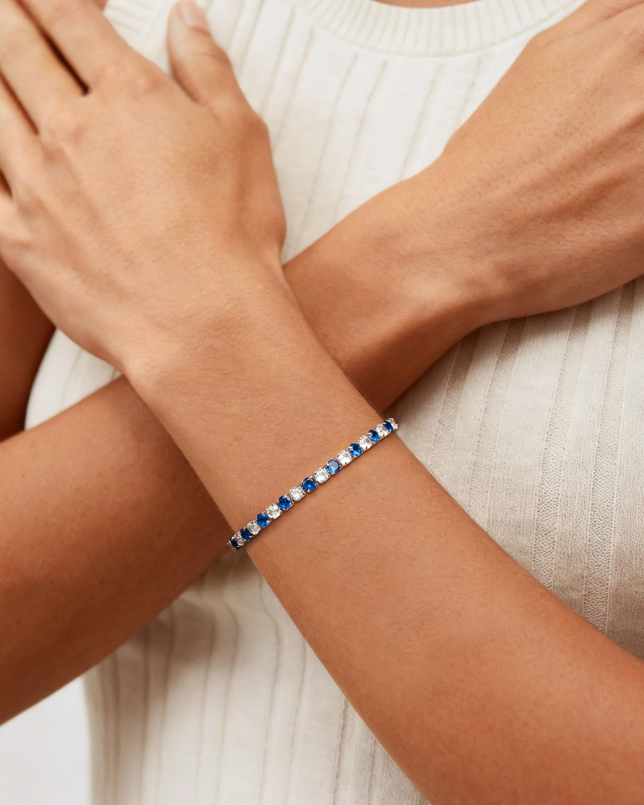 J.Fée Bracciale Tennis Donna in Argento 925, 17.5cm - immagine 5