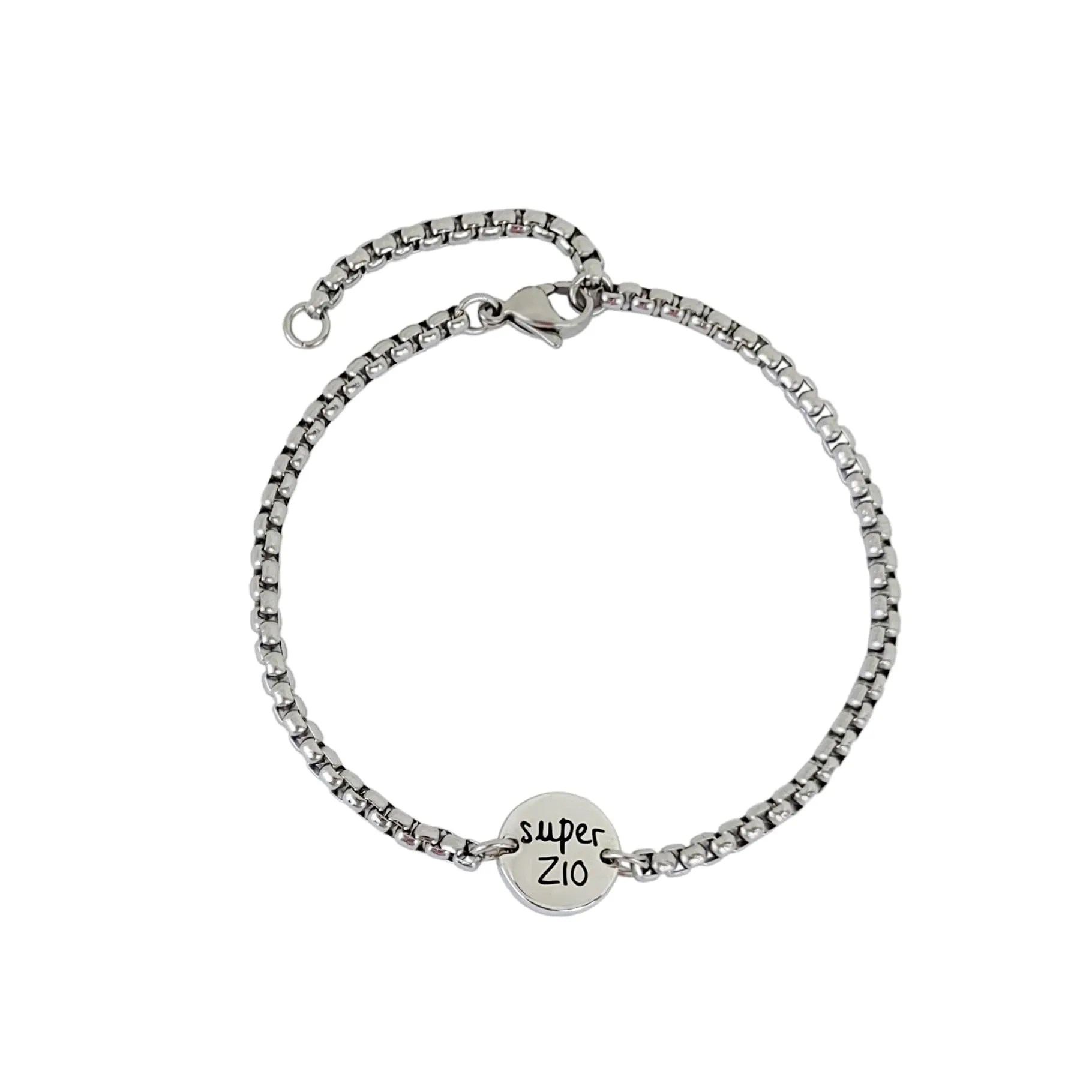 MAMIJUX Bracciale a Bottoncino in Acciaio per Zio - immagine 2