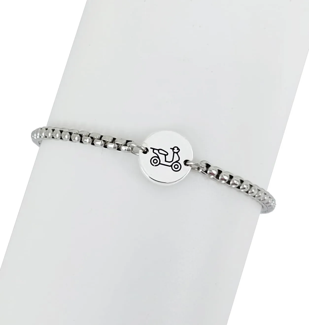 MAMIJUX Bracciale a Bottoncino in Acciaio per Zio - immagine 3