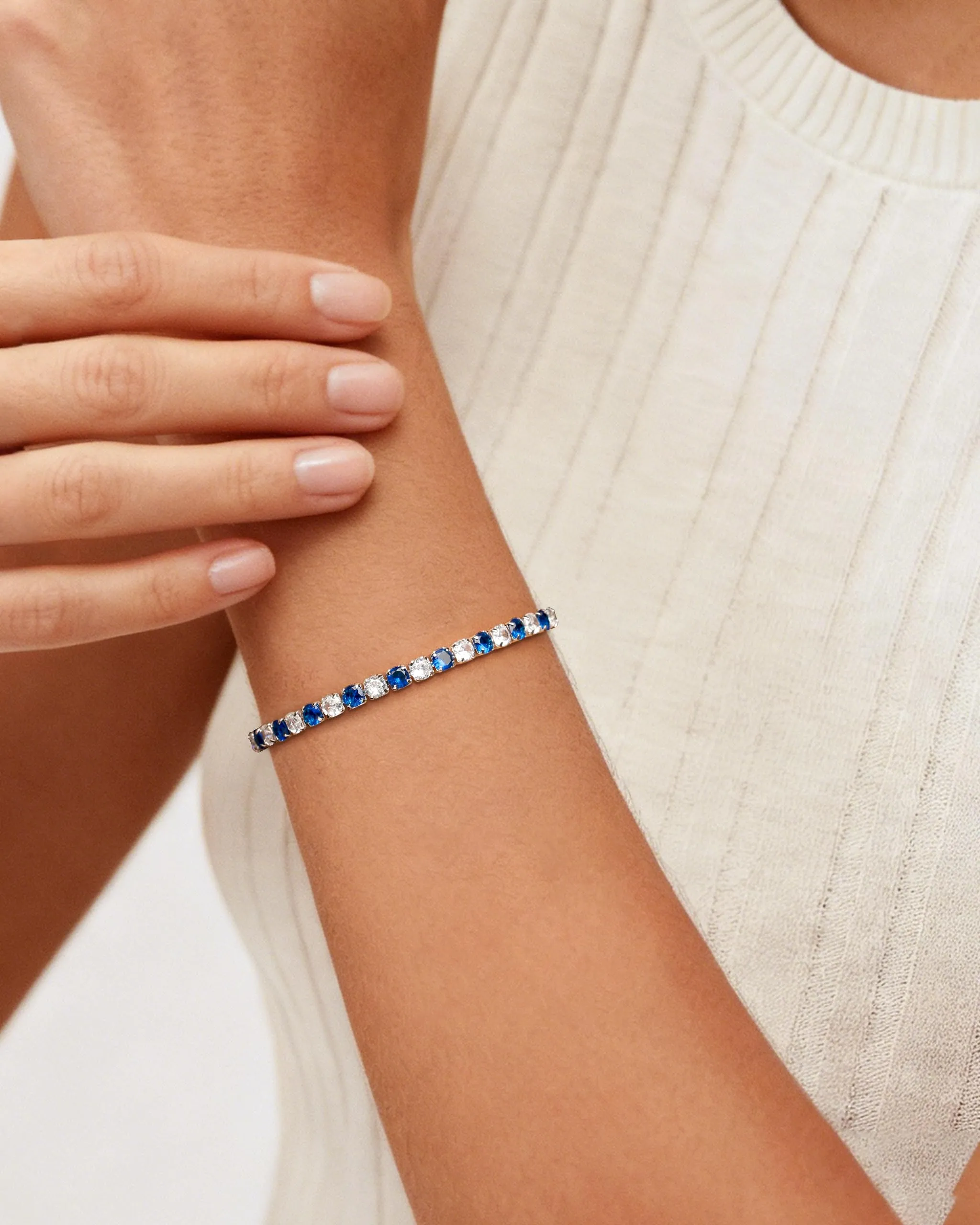 J.Fée Bracciale Tennis Donna in Argento 925 con Zirconi, 16,5 cm - immagine 3