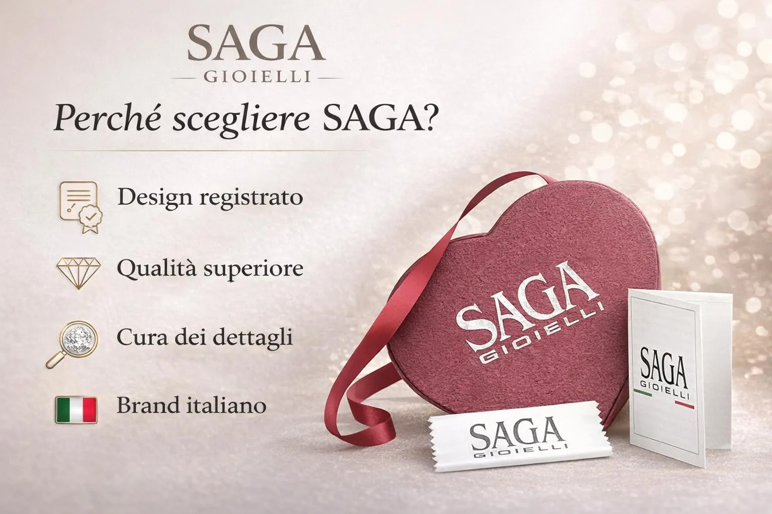 Saga Gioielli Collana Chiama Angeli Gravidanza Lunga con Ciondolo Piedino Cristalli - immagine 6