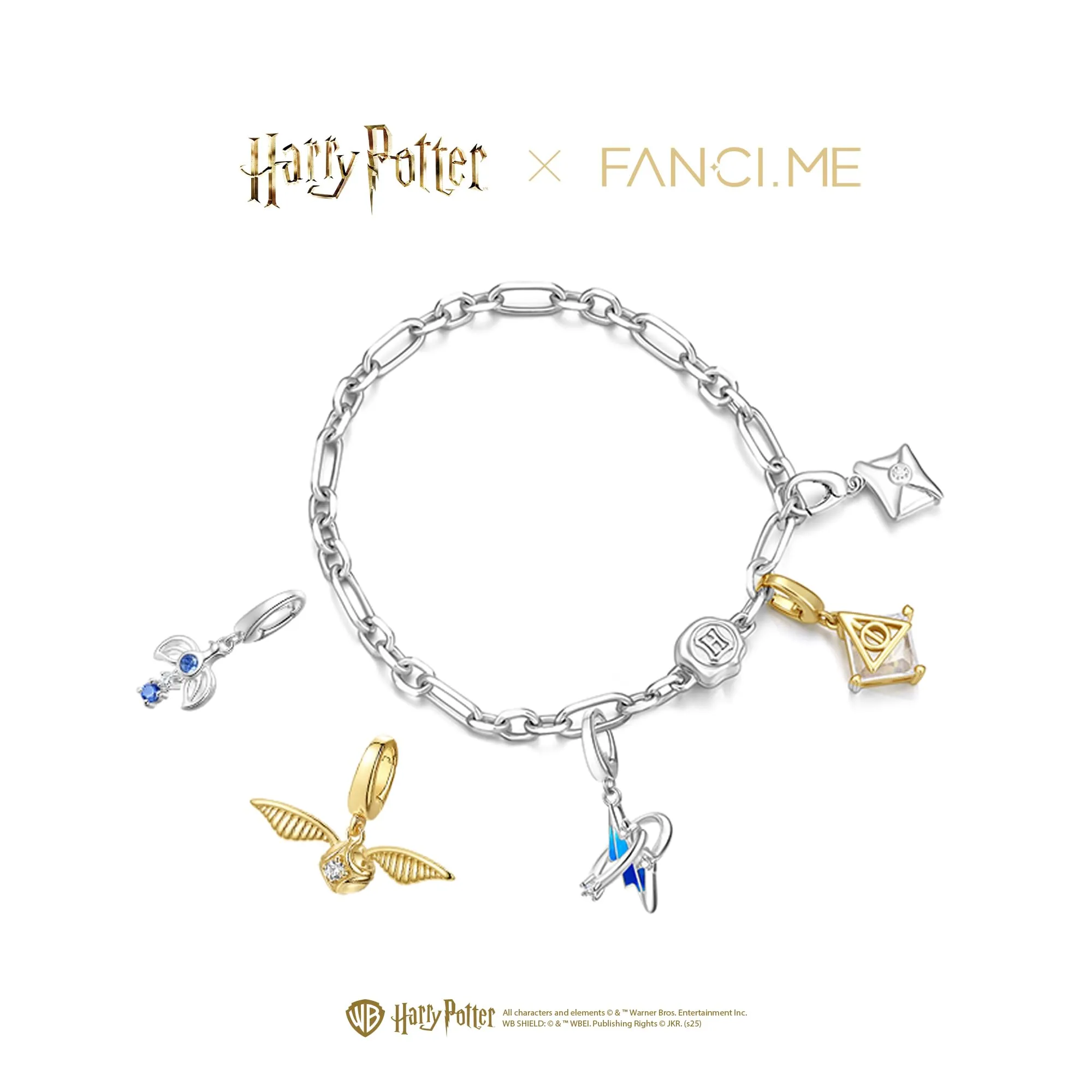 FANCIME Harry Potter The Mirror of Erised Sterling Silver Charm Necklace - immagine 3