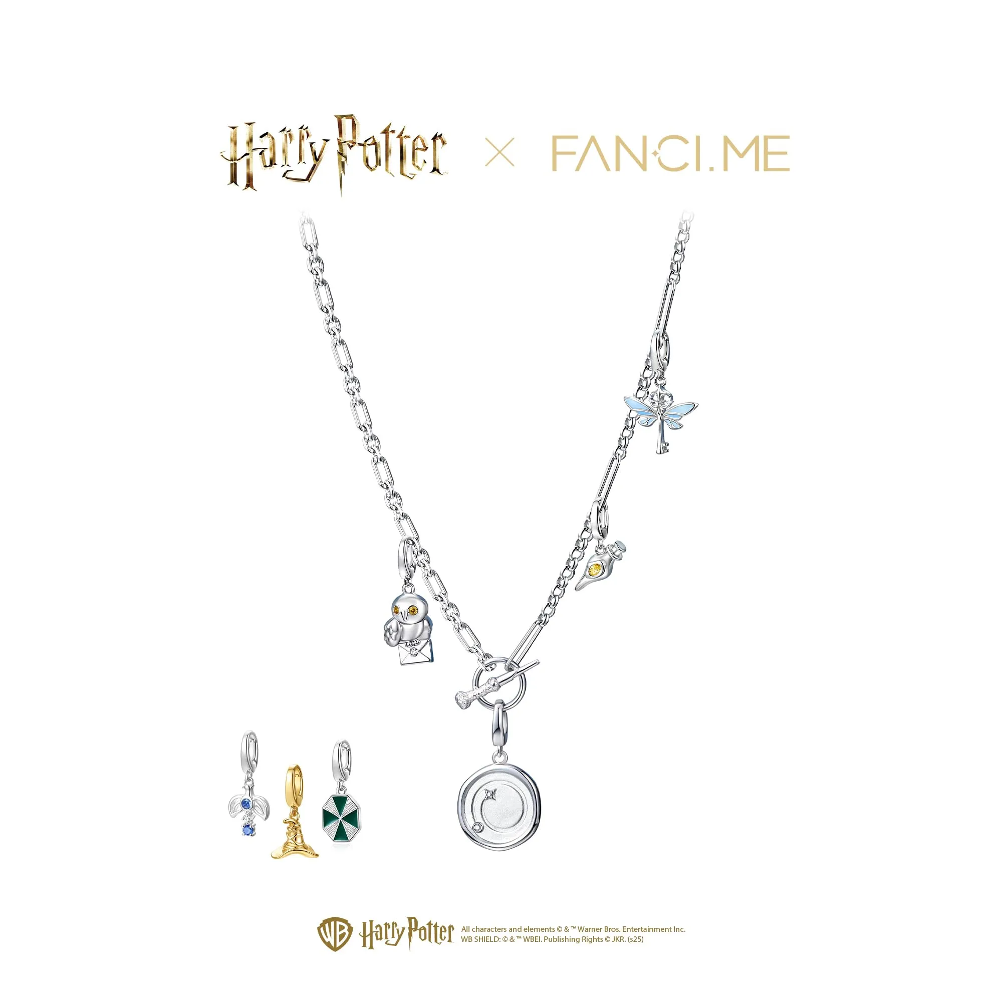 FANCIME Harry Potter The Mirror of Erised Sterling Silver Charm Necklace - immagine 4