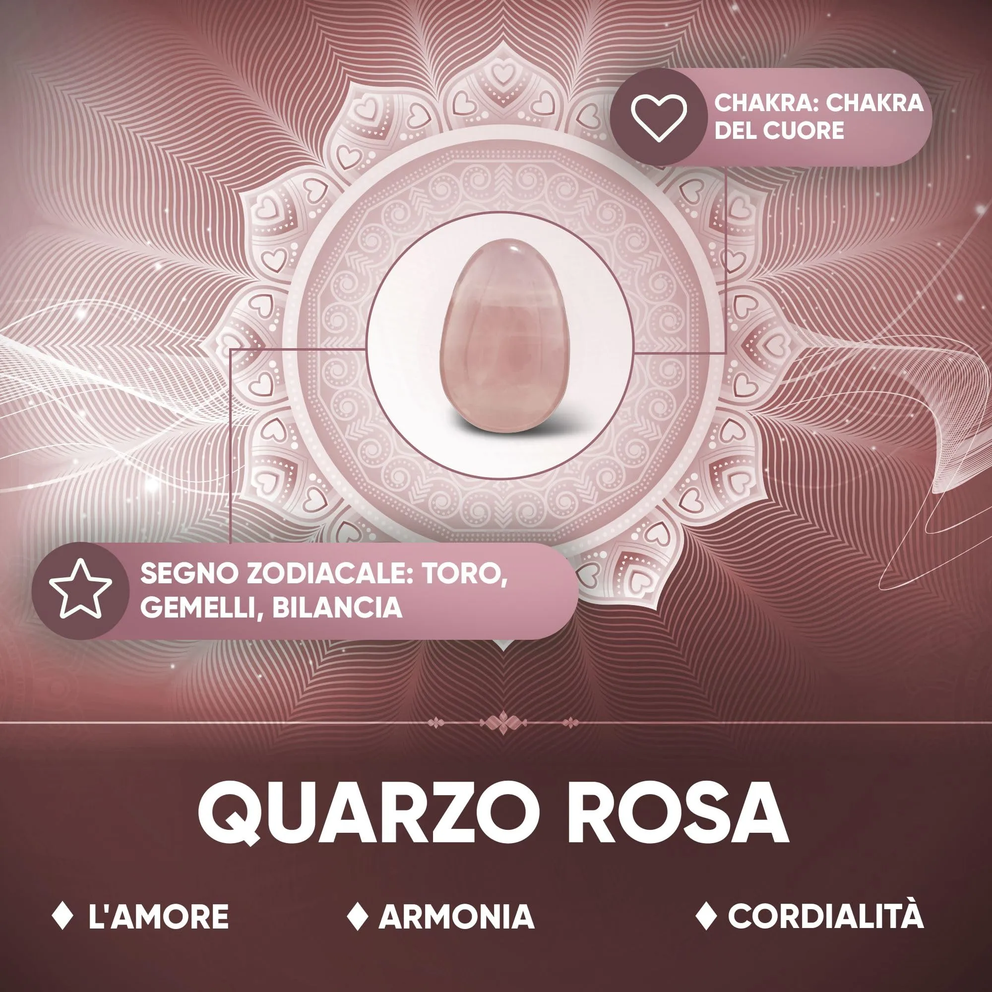 PURAJA Collana con ciondolo a goccia in Quarzo rosa naturale e cordino sottile - immagine 7